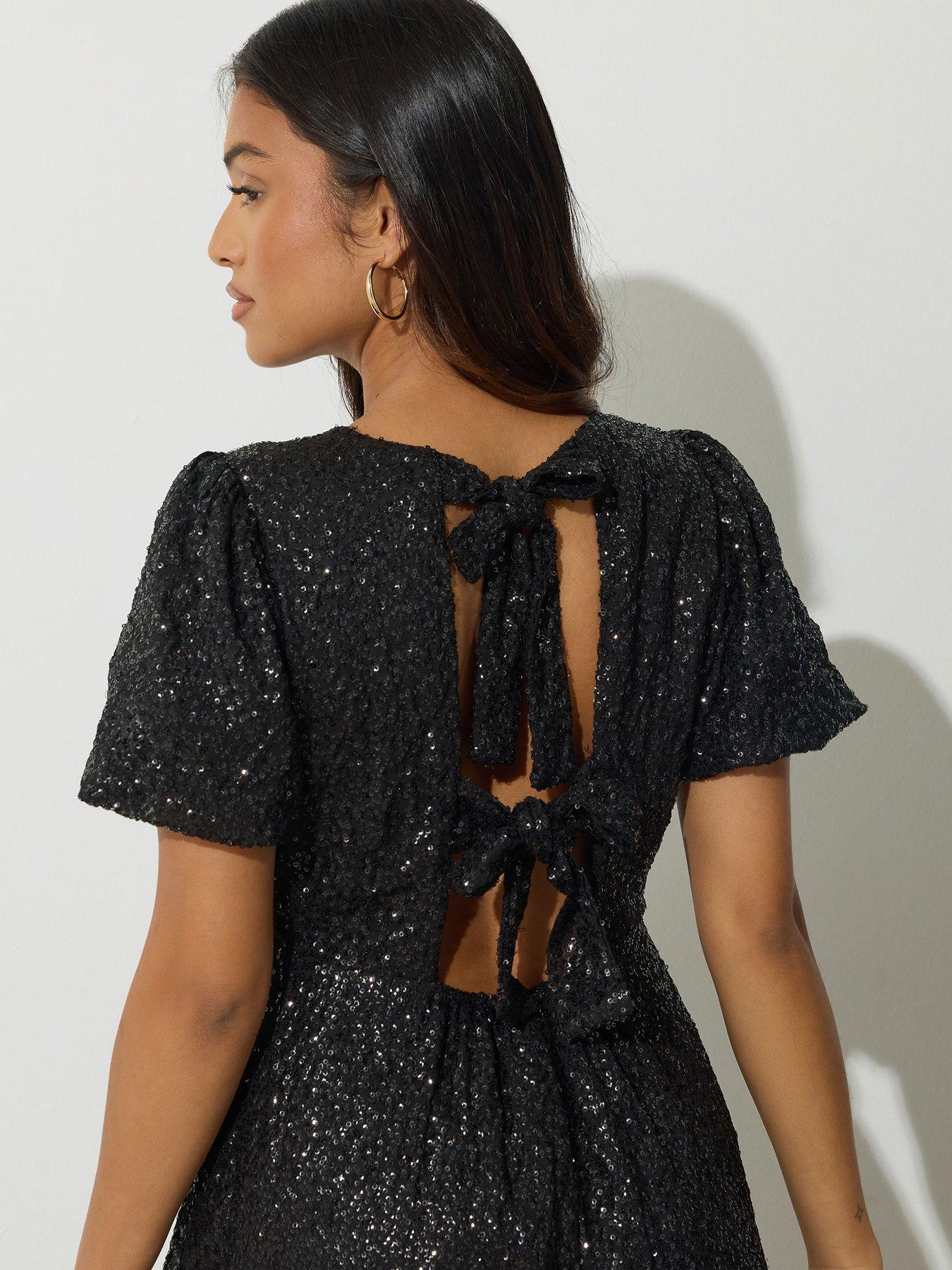 pixiegirl-petite-tie-back-sequin-midi-dress-blackoutfit