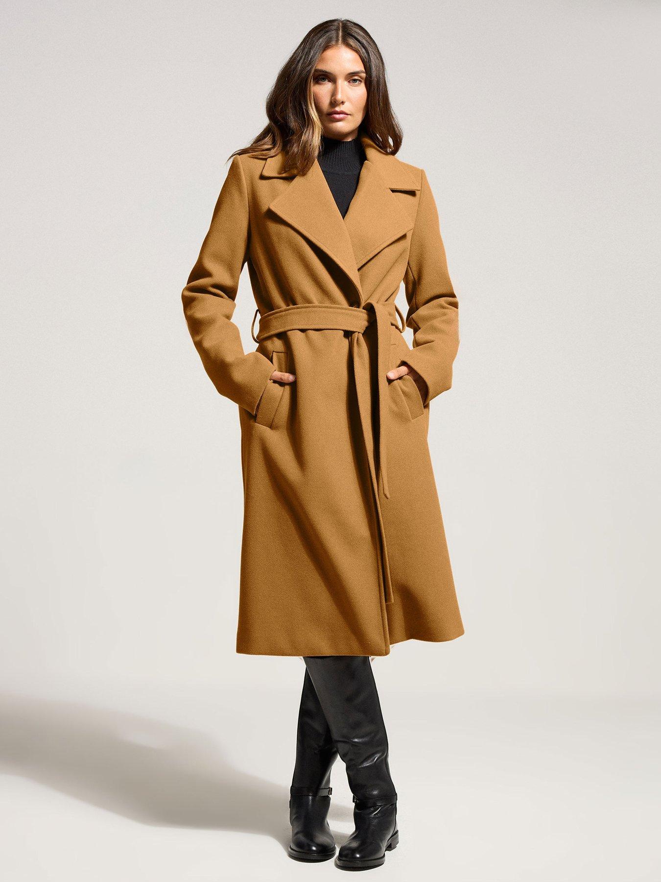 Long Tall Sally Wrap Coat - Natural