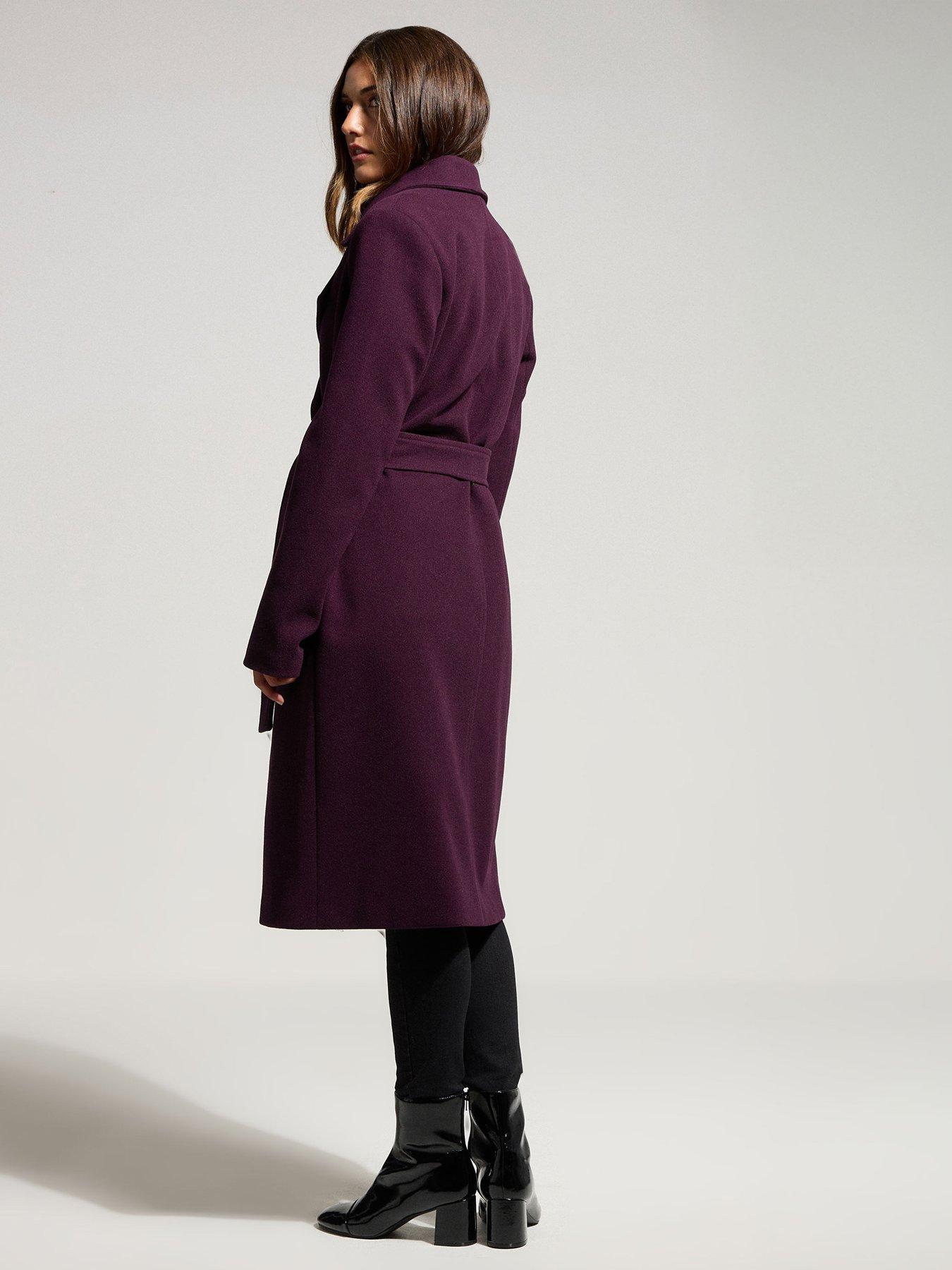 Image 2 of 4 of Long Tall Sally Wrap Coat - Red