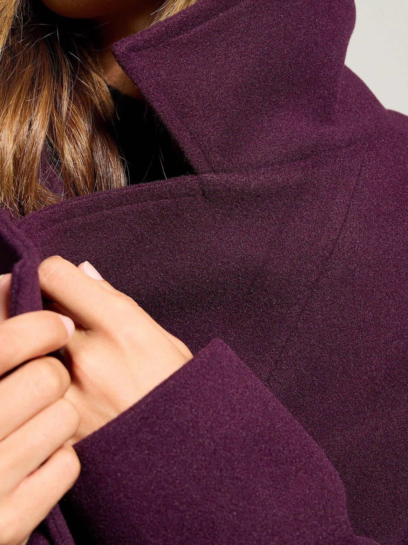 Image 4 of 4 of Long Tall Sally Wrap Coat - Red