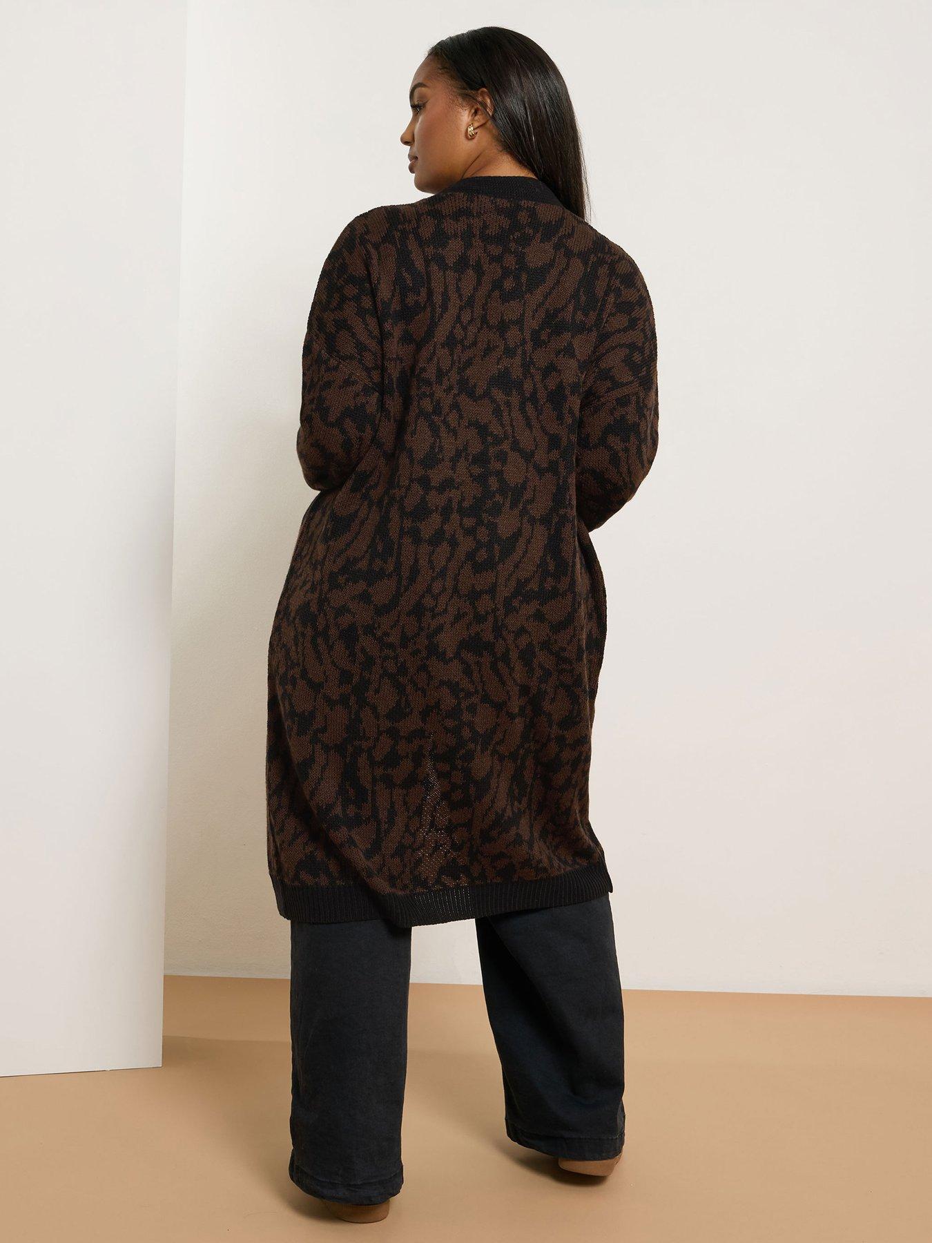yours-curve-midi-leopard-cardigan-brownstillFront