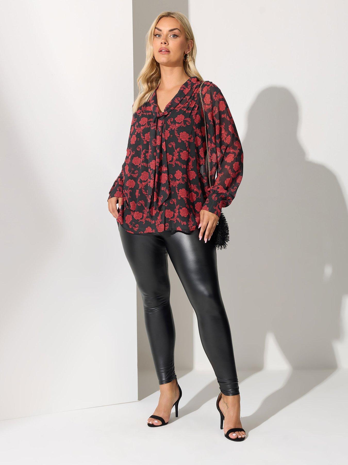 yours-curve-pleated-bow-blouse-blackback