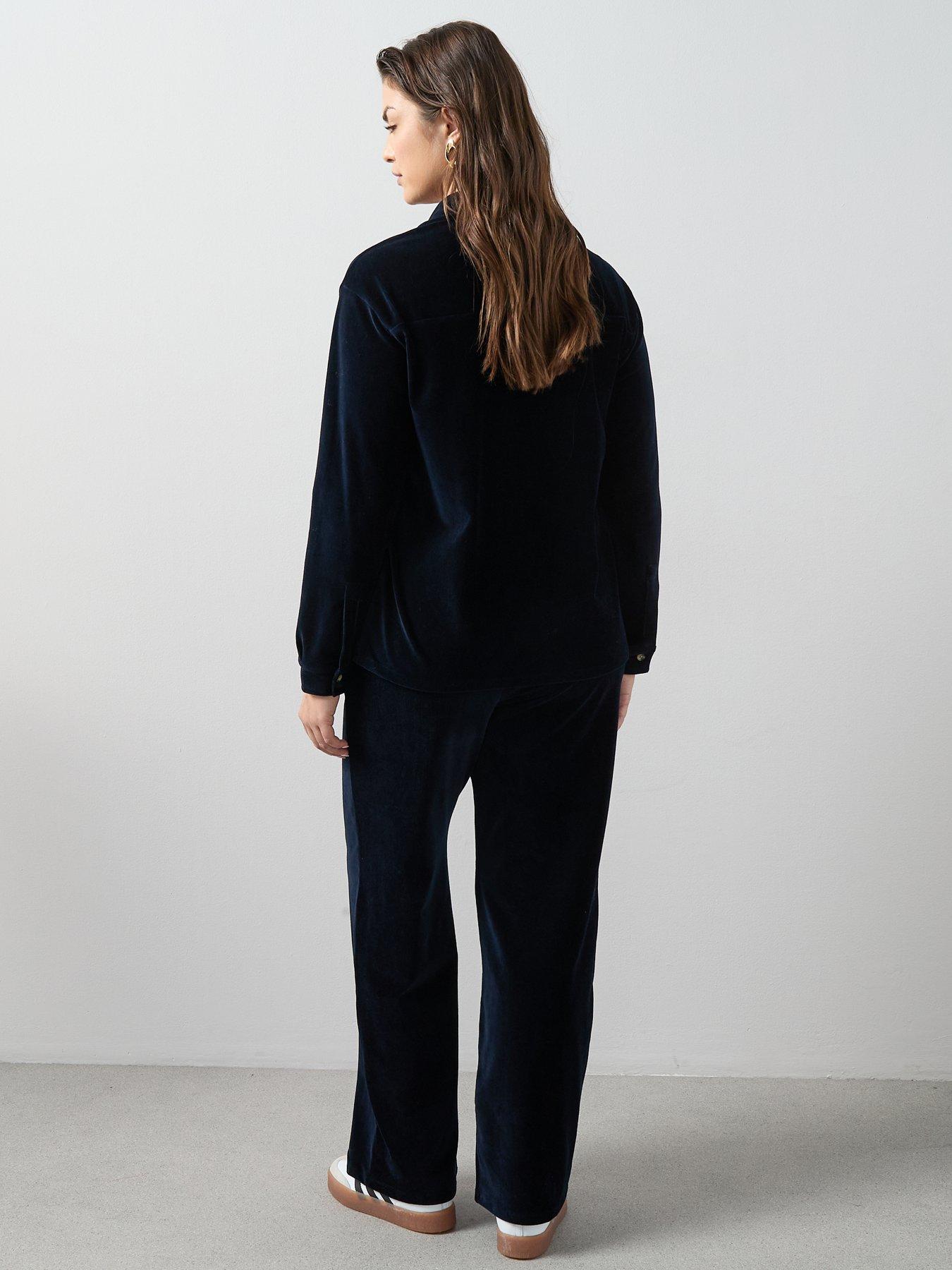 the-very-collection-curve-stretch-cord-wide-leg-trouser-co-ord-bluedetail