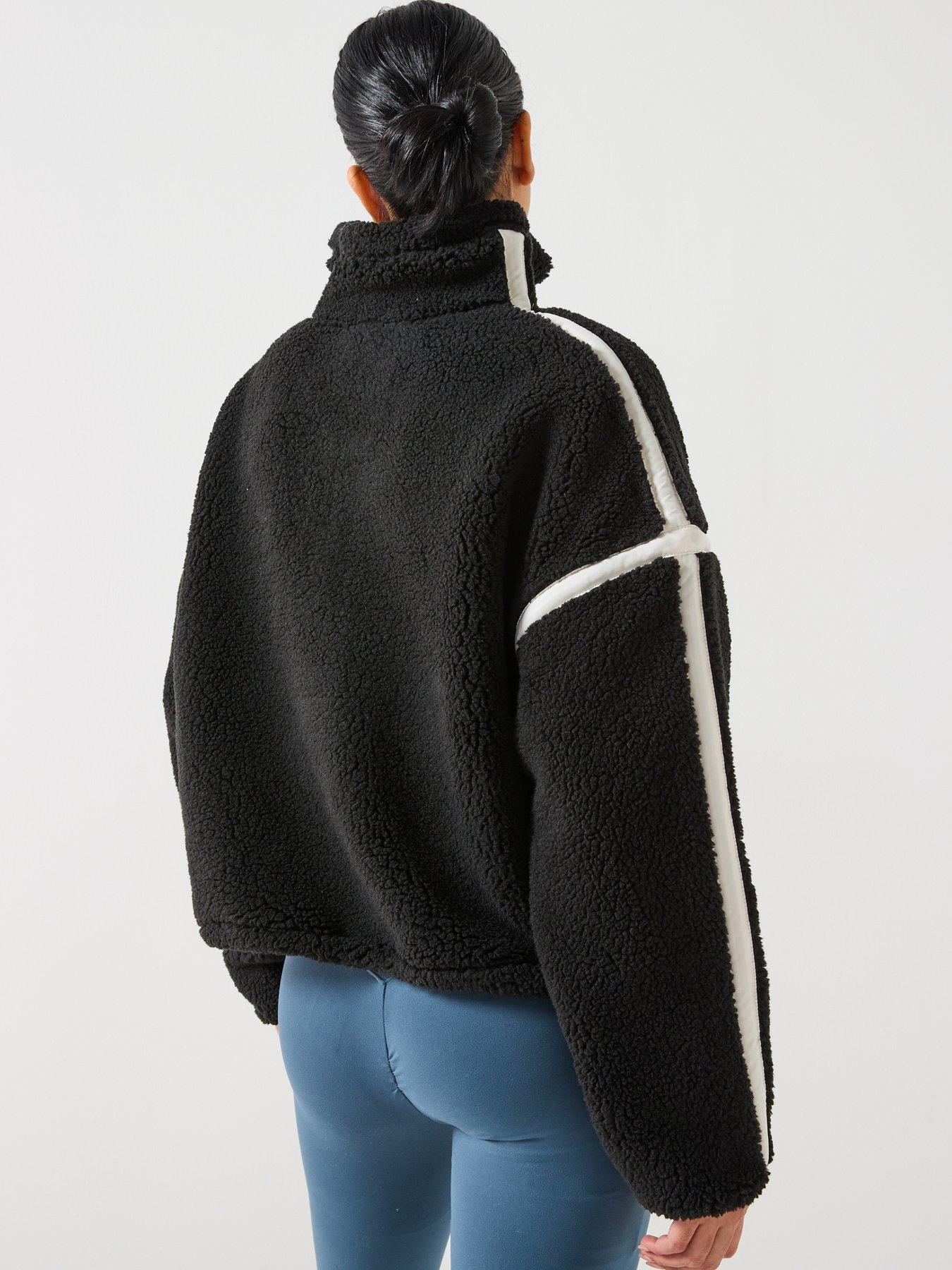 Image 2 of 6 of Gym + Coffee Womens Training Industry Half Zip Top - Black