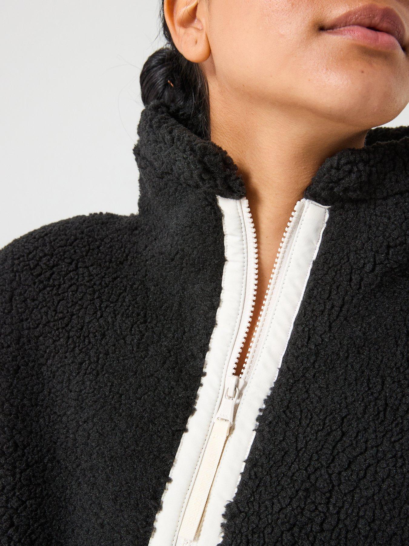 Image 5 of 6 of Gym + Coffee Womens Training Industry Half Zip Top - Black