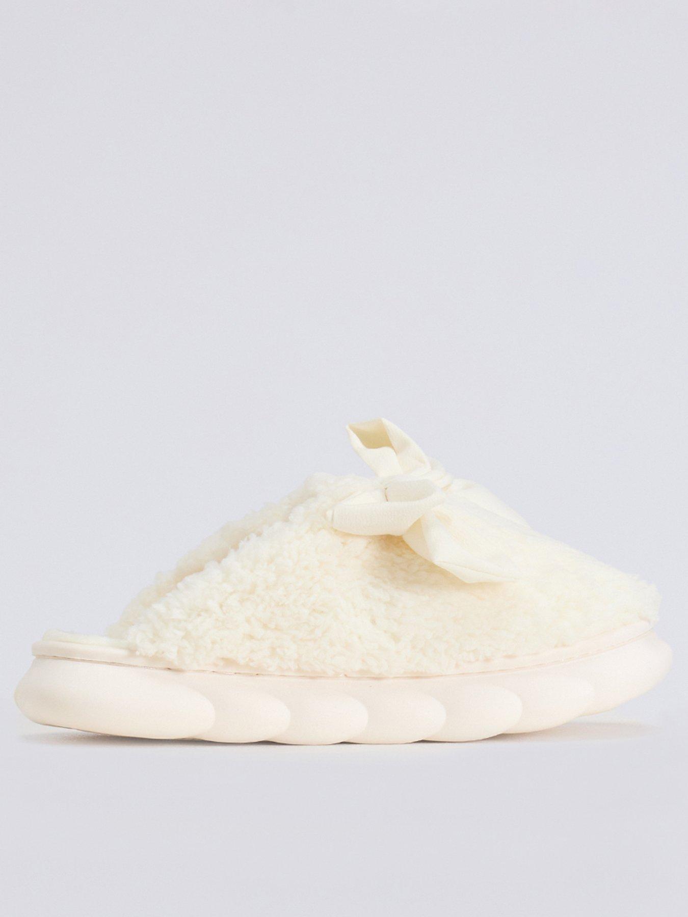 Boux Avenue Cloud Sole Mule Slippers - Ivory Mix