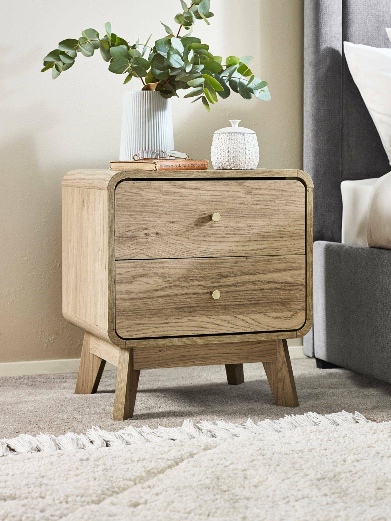 Julian Bowen Ingrid 2 Drawer Bedside Table