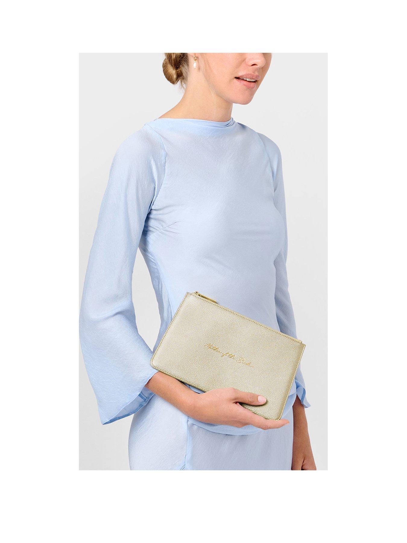 Katie Loxton BRIDAL SENTIMENT POUCH , MOTHER OF THE BRIDE , Gold