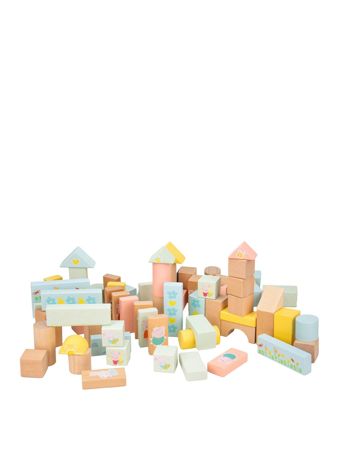 Image 1 of 5 of Peppa Pig Peppa Block Bucket - 80 pcs