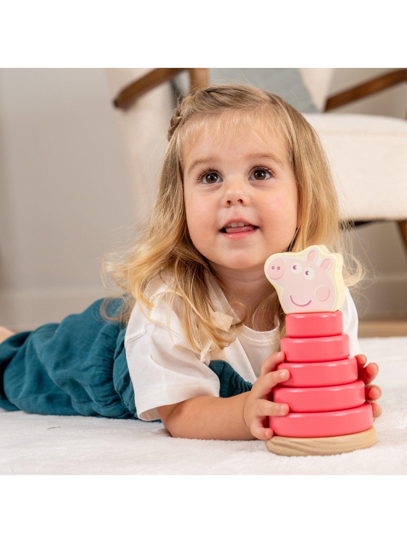 Image 2 of 7 of Peppa Pig Peppa Topple Tower + Roller Rattle