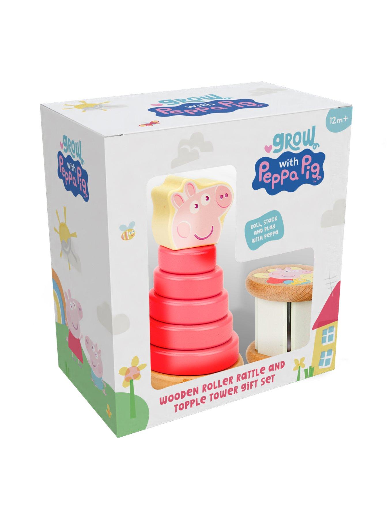 Image 7 of 7 of Peppa Pig Peppa Topple Tower + Roller Rattle