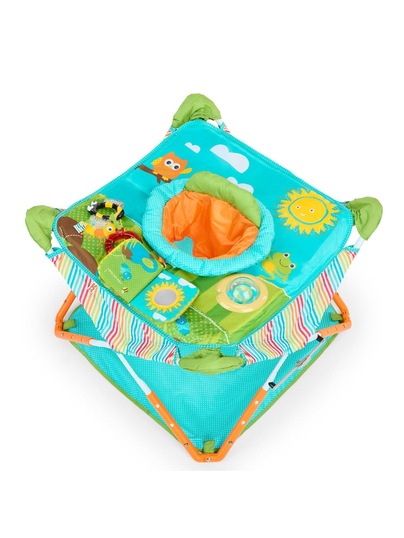 Image 2 of 8 of Bright Starts Bright Starts Pop 'N Jump Portable Activity Jumper, Owl Forest