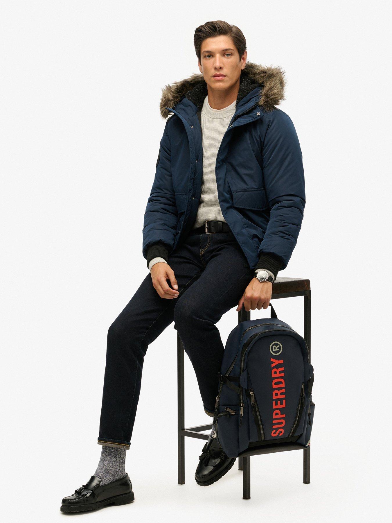 Image 2 of 5 of Superdry Tarp Backpack - Navy