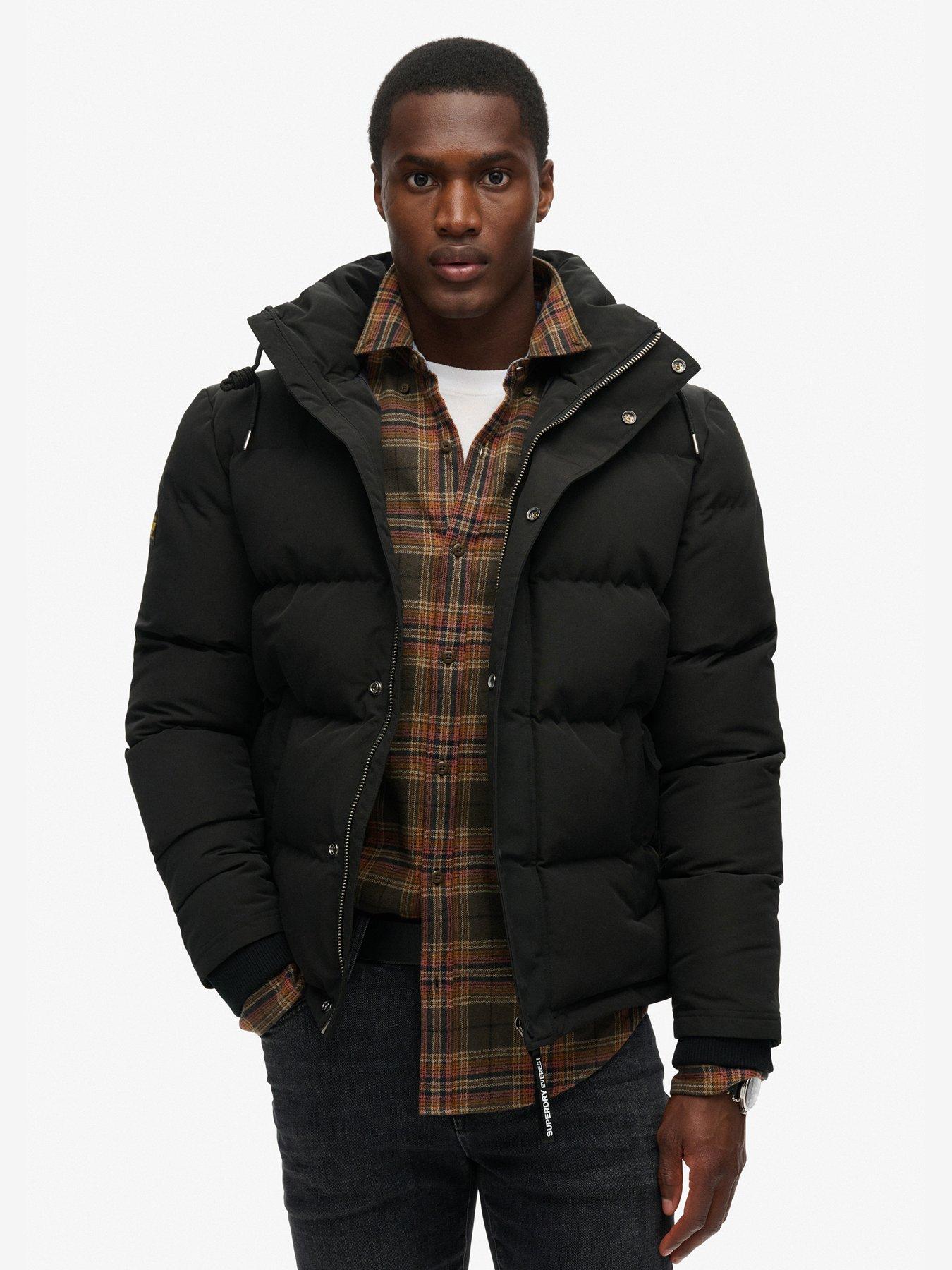 Superdry Everest Hooded Padded Jacket - Black