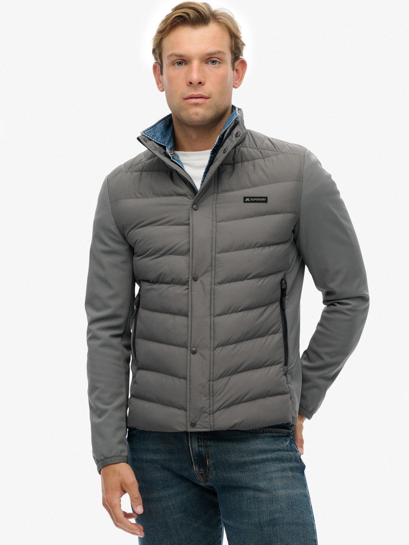 Superdry Storm Popper Softshell Jacket - Grey