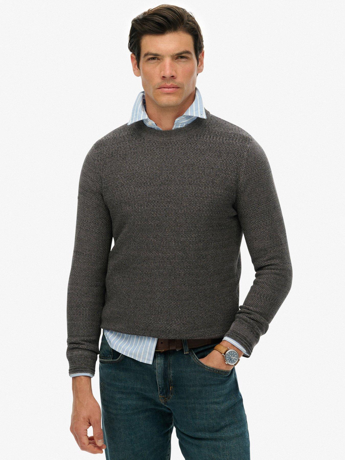 Superdry Superdry Cotton Texture Knitted Jumper