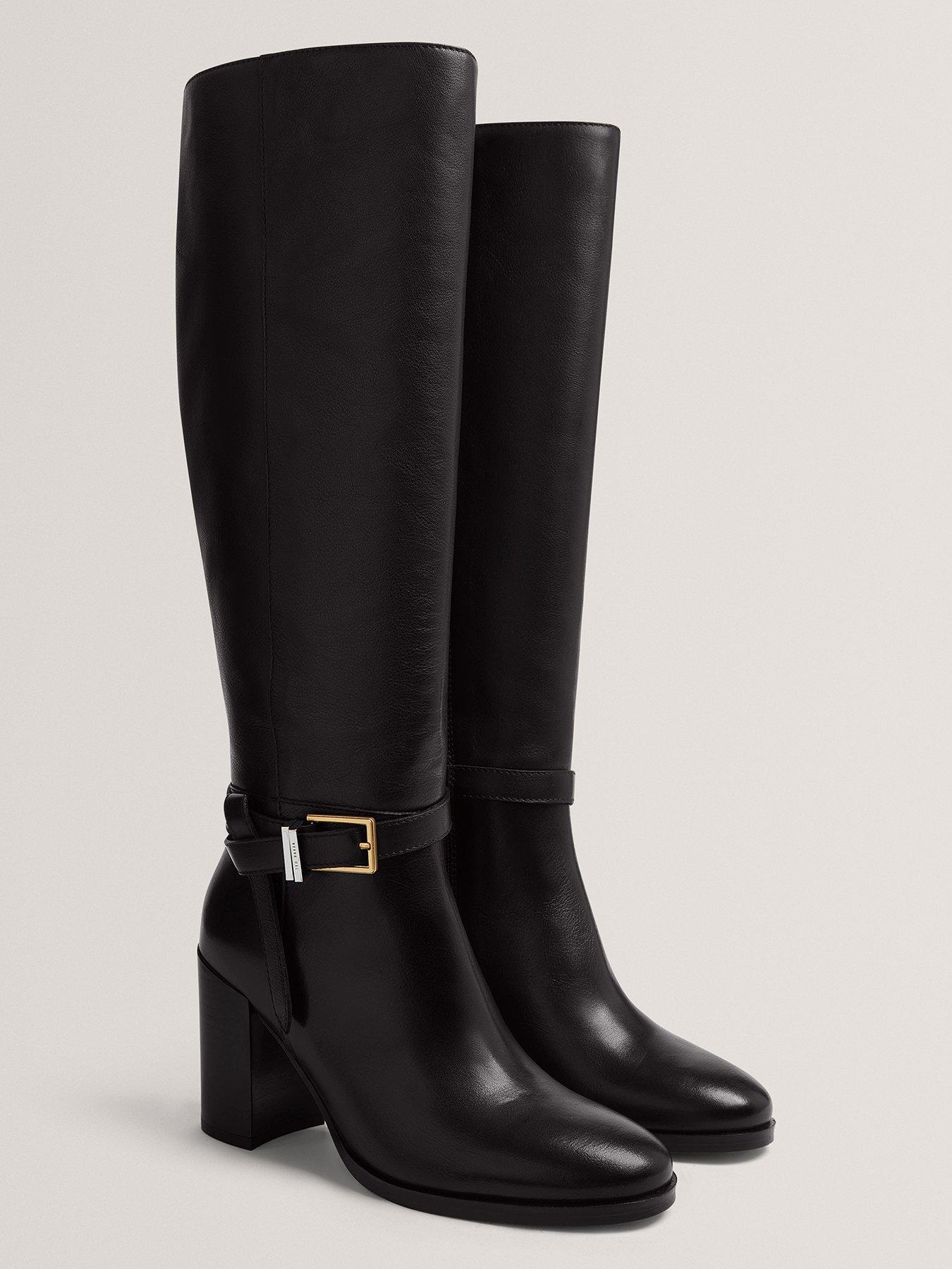 ted-baker-belt-detail-over-knee-boots-blackoutfit