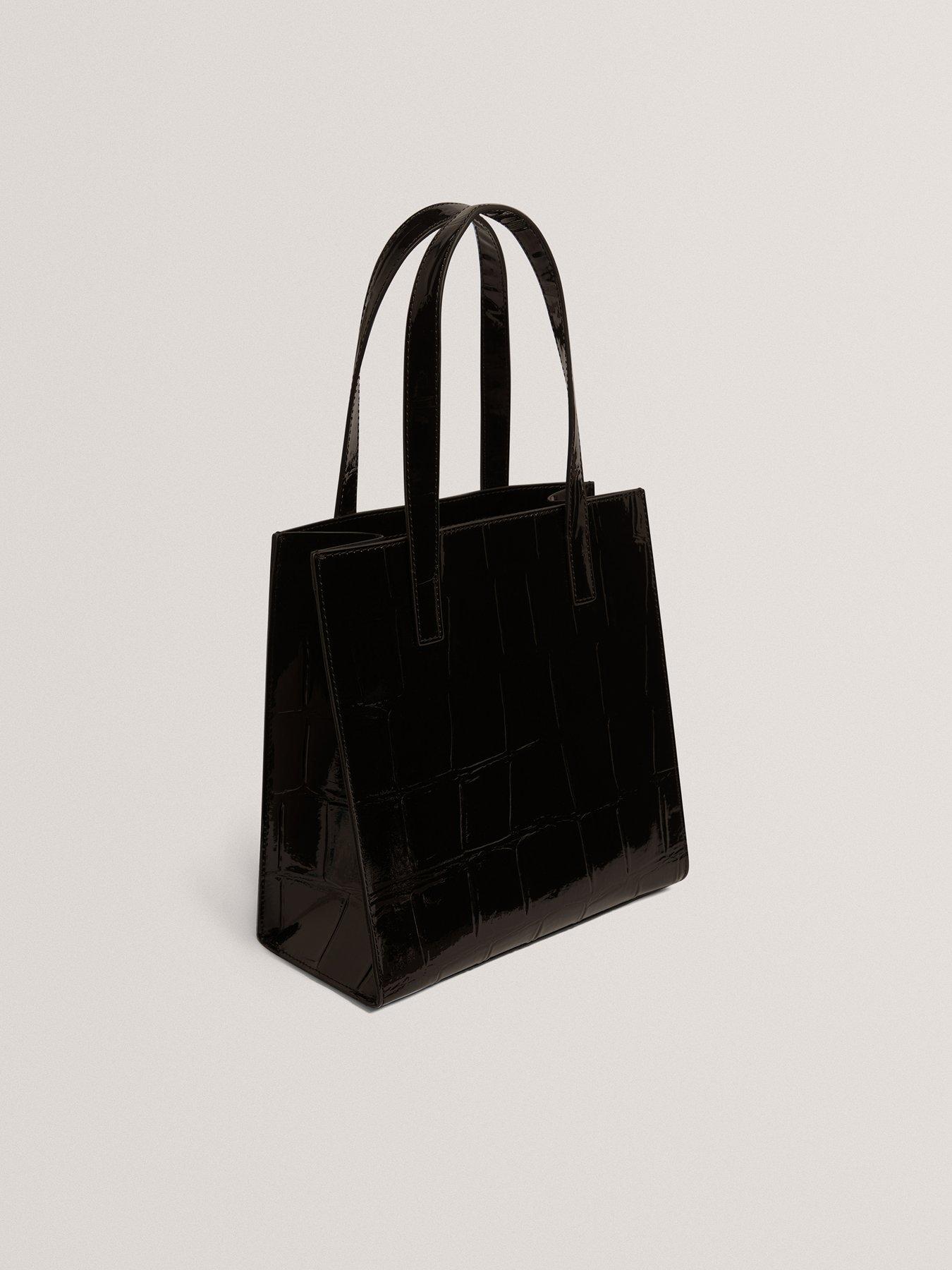 Image 4 of 5 of Ted Baker Croc Effect Small Icon Bag - Black