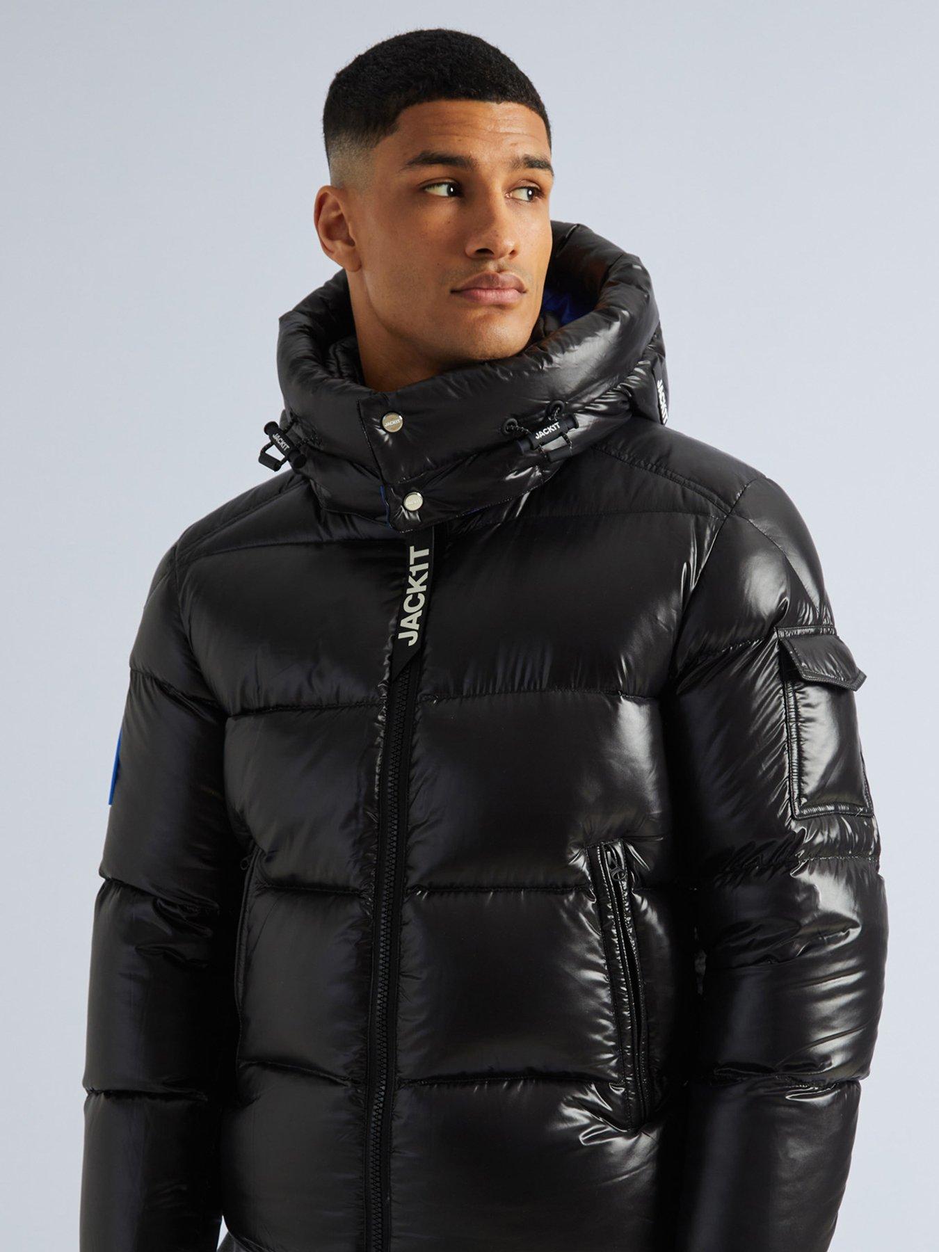 Jack1t Jack1T Ez Slick Padded Jacket With Detachable Hood - Black