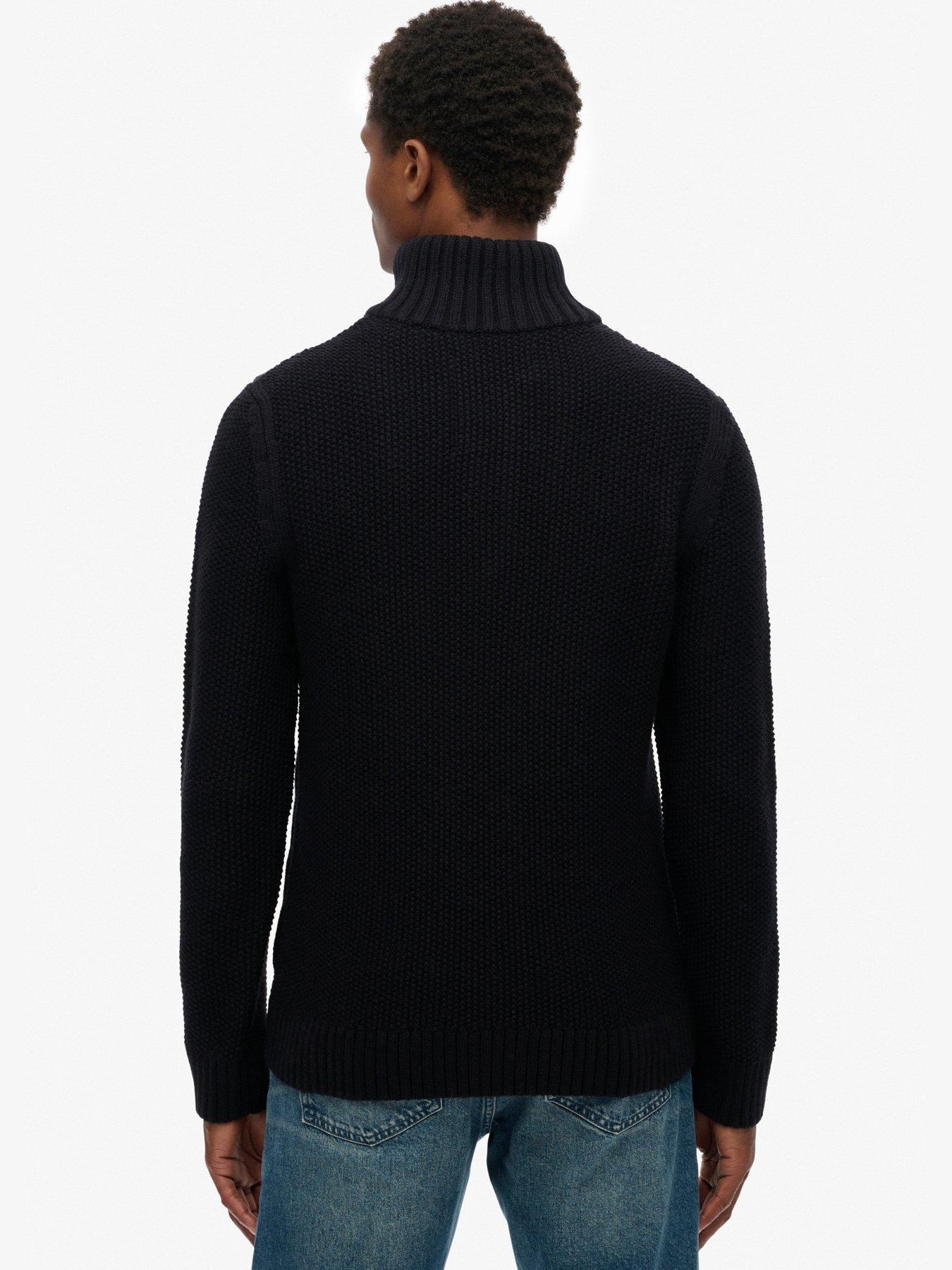 superdry-jacob-cable-half-zip-knitted-jumper-navystillFront