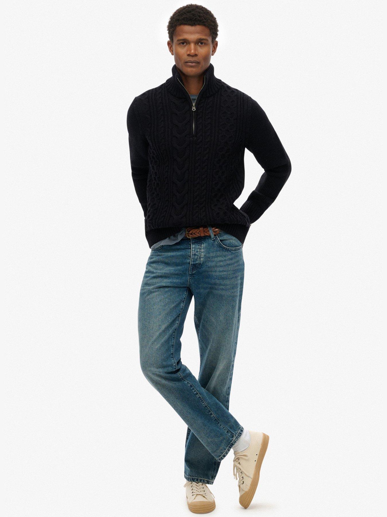superdry-jacob-cable-half-zip-knitted-jumper-navyback