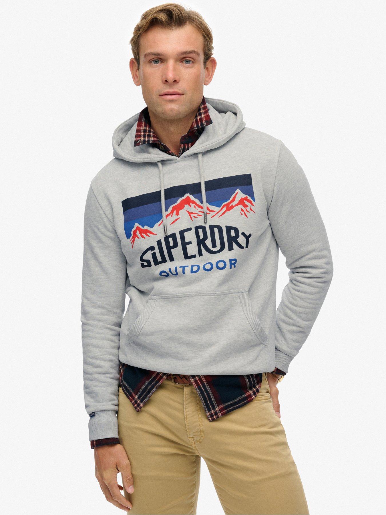 Superdry Mountain Relaxed Hoodie - Grey