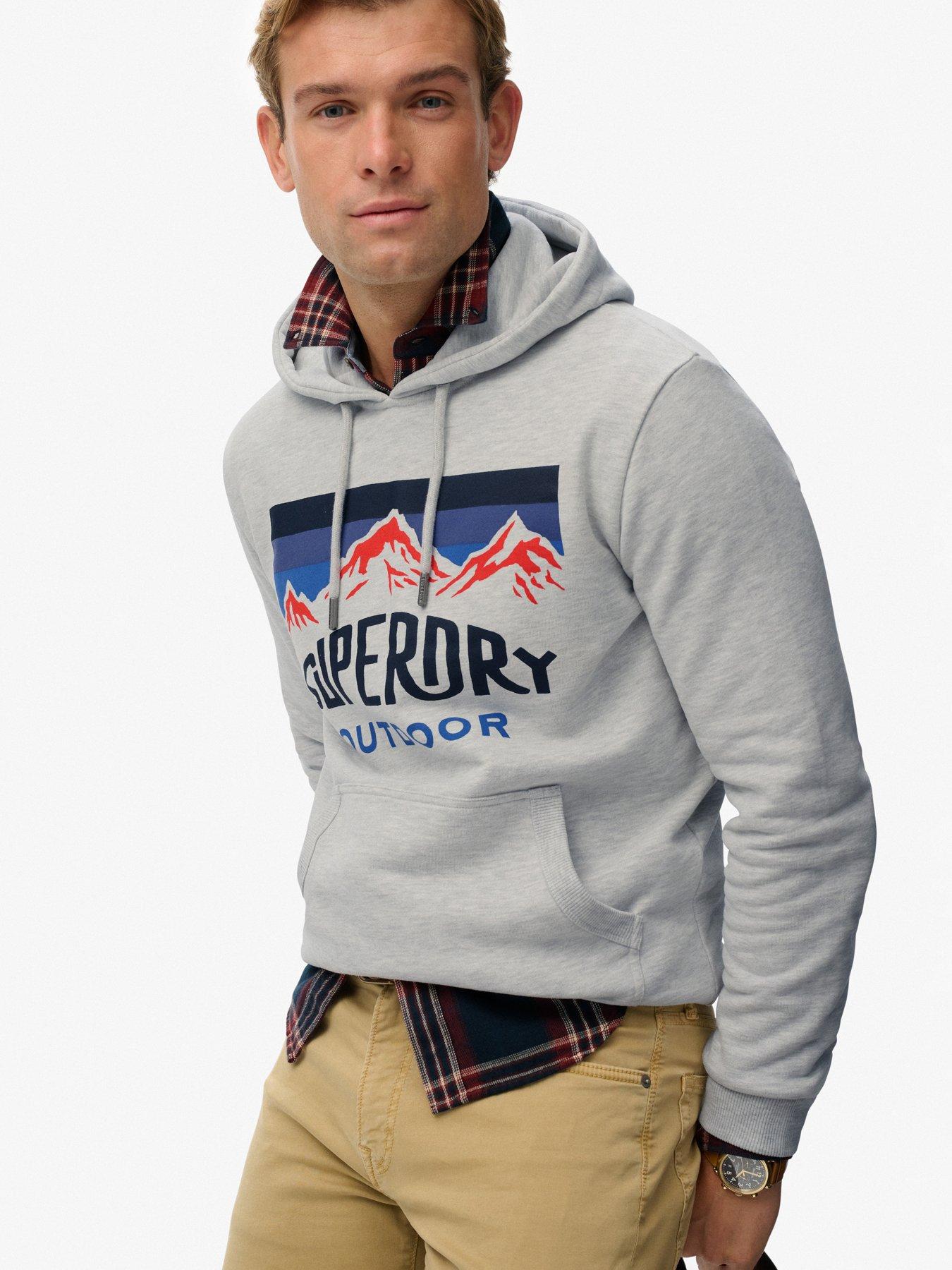 Image 2 of 5 of Superdry Mountain Relaxed Hoodie - Grey