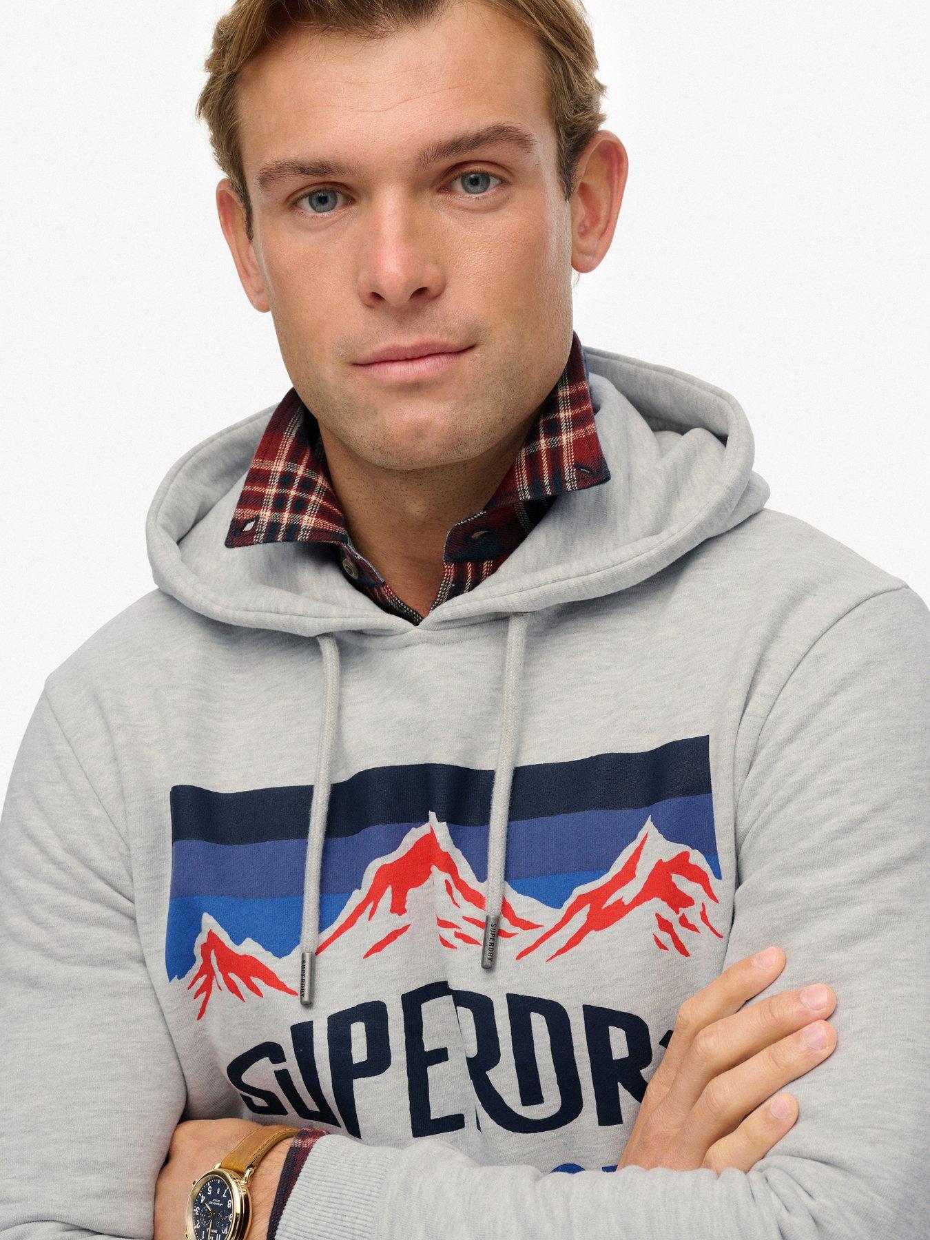 Image 4 of 5 of Superdry Mountain Relaxed Hoodie - Grey