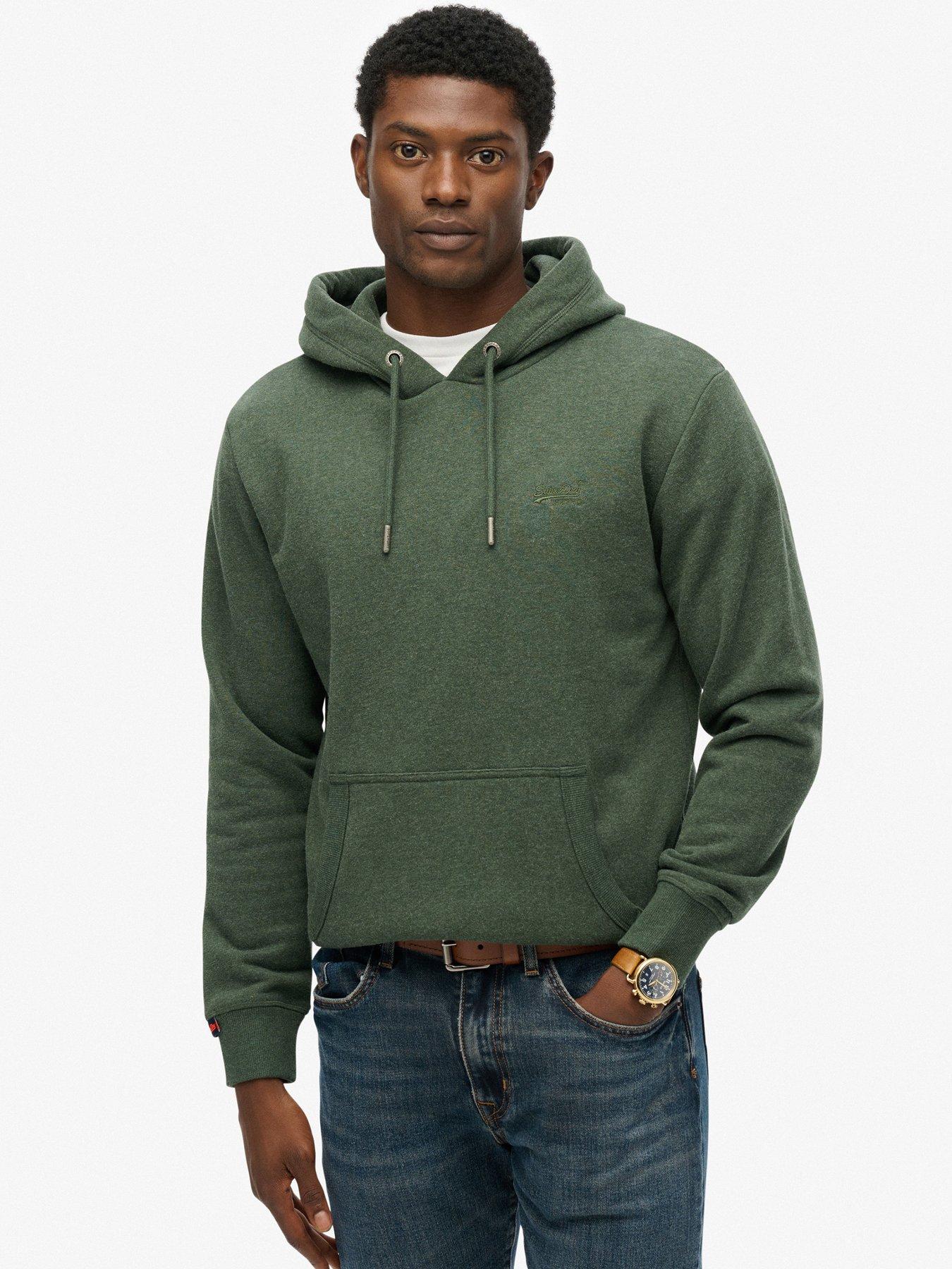 Image 1 of 5 of Superdry Essential Logo Hoodie - Green