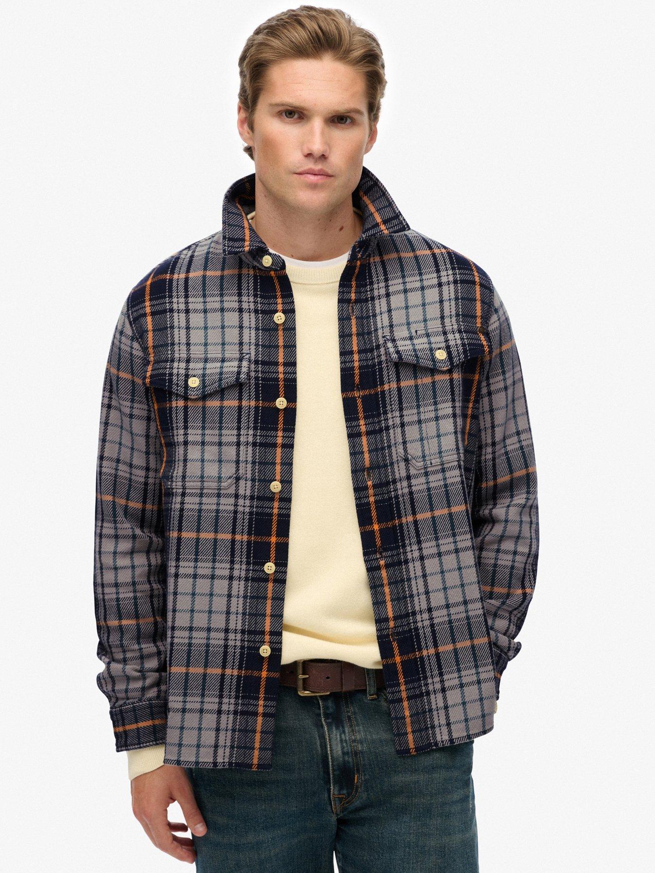 superdry-merchant-heavy-checked-shirt-navyfront