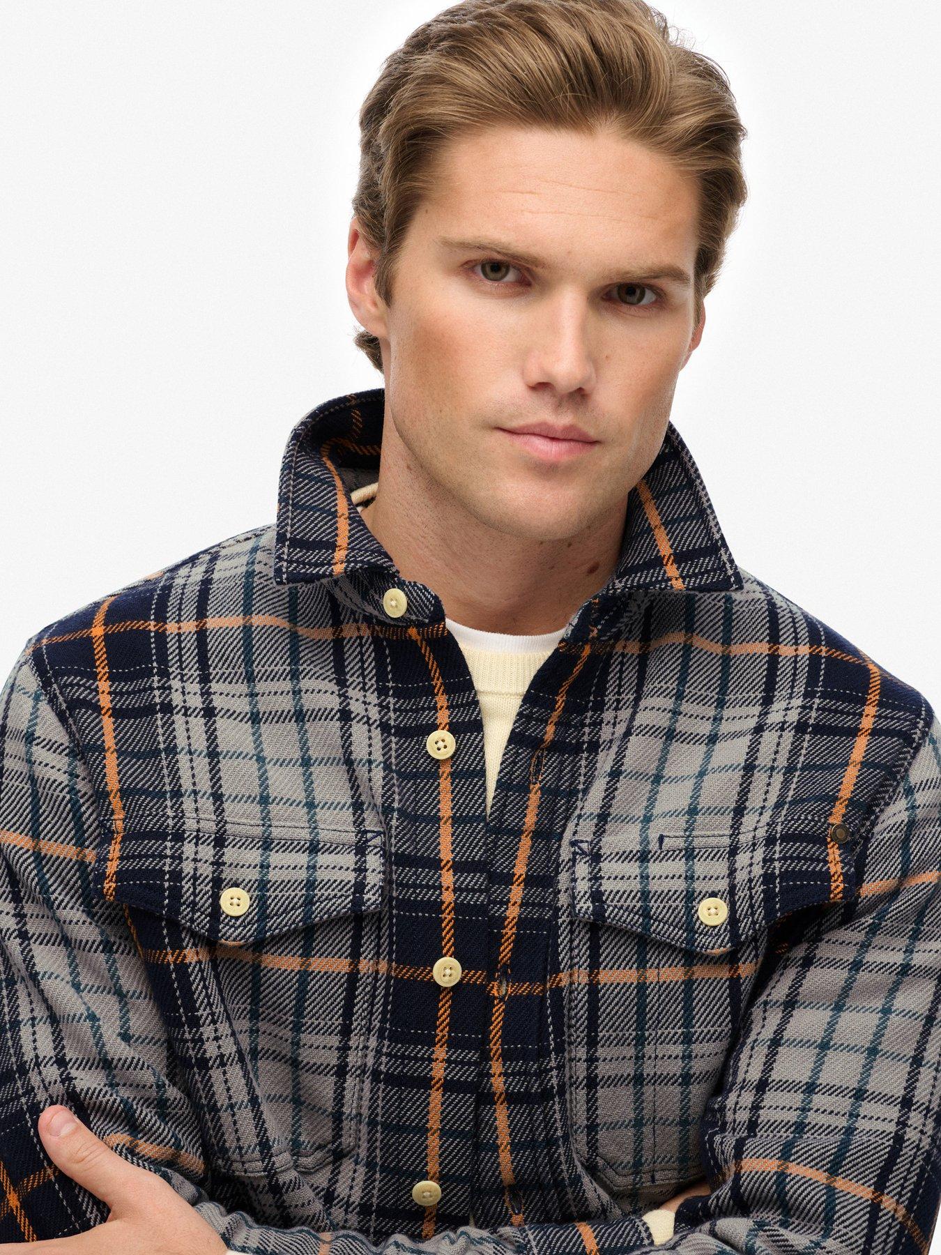 superdry-merchant-heavy-checked-shirt-navyoutfit