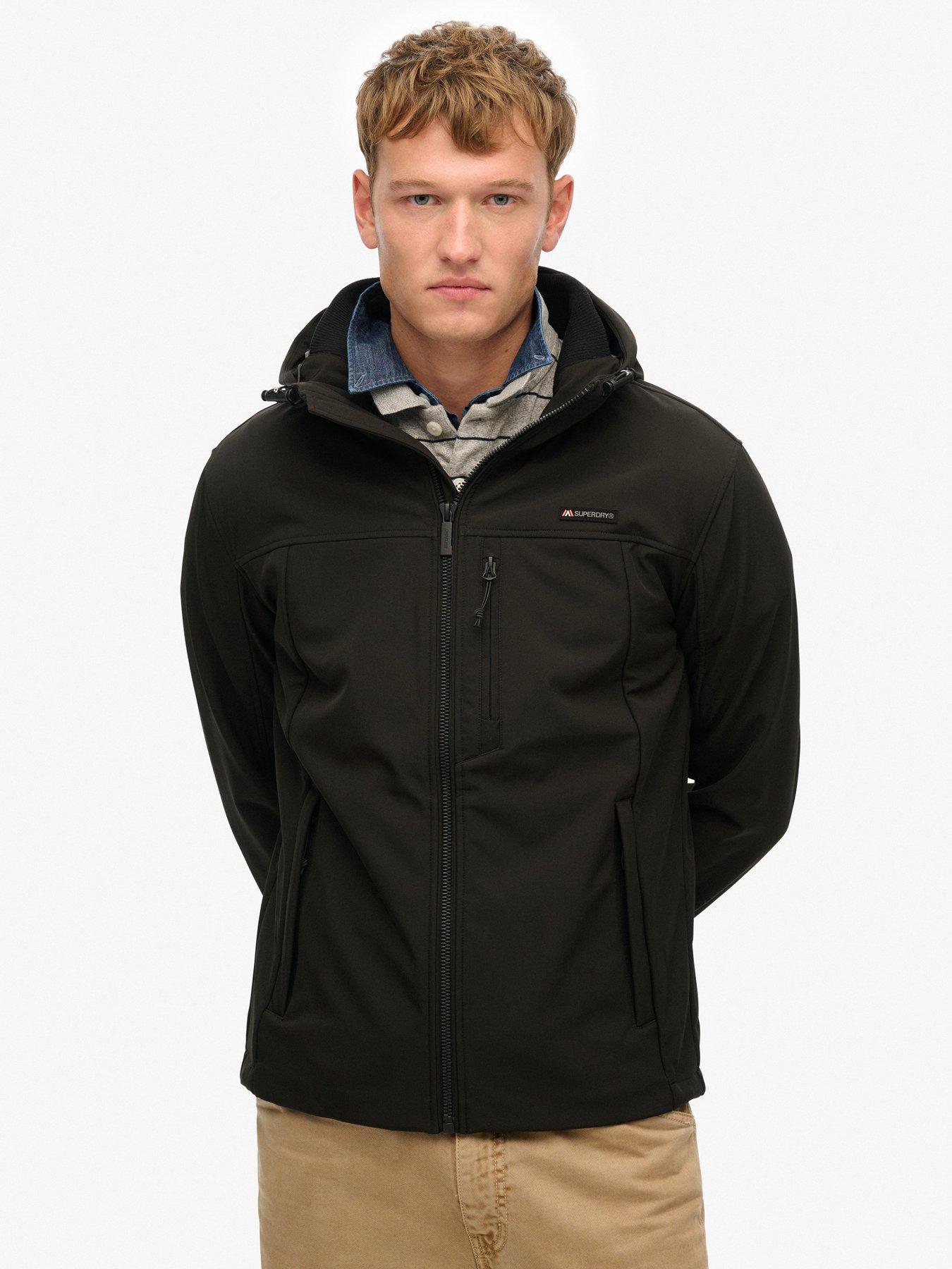 Superdry Hooded Soft Shell Trekker Jacket - Black
