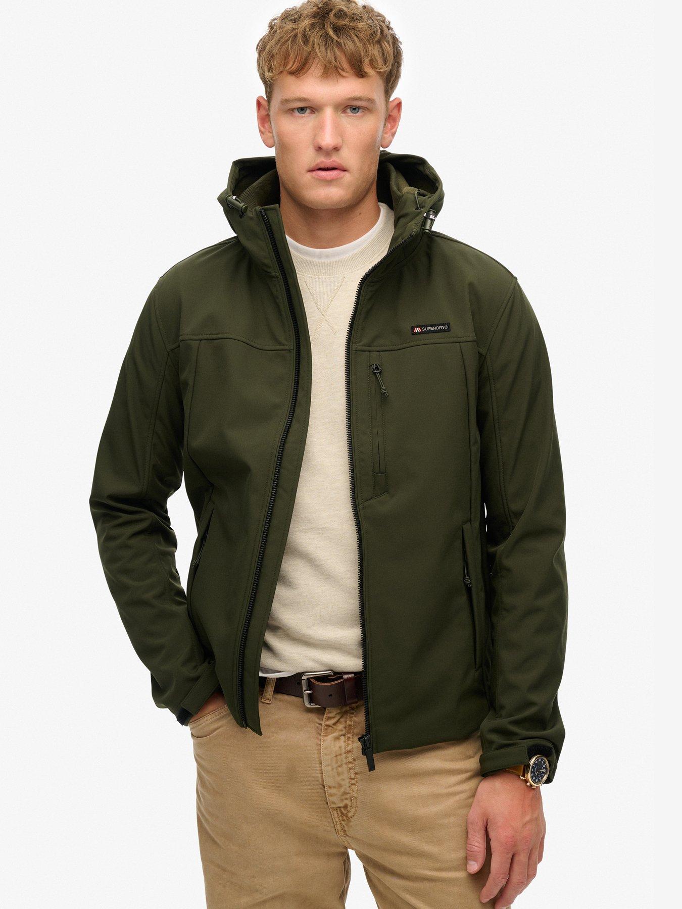 Superdry Hooded Soft Shell Trekker Jacket - Green