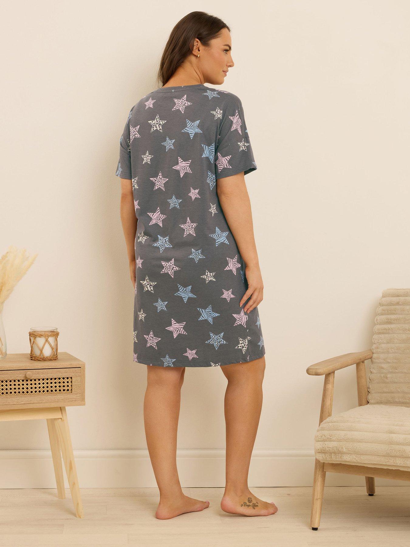 yours-curve-animal-star-sleep-t-shirt-greystillFront