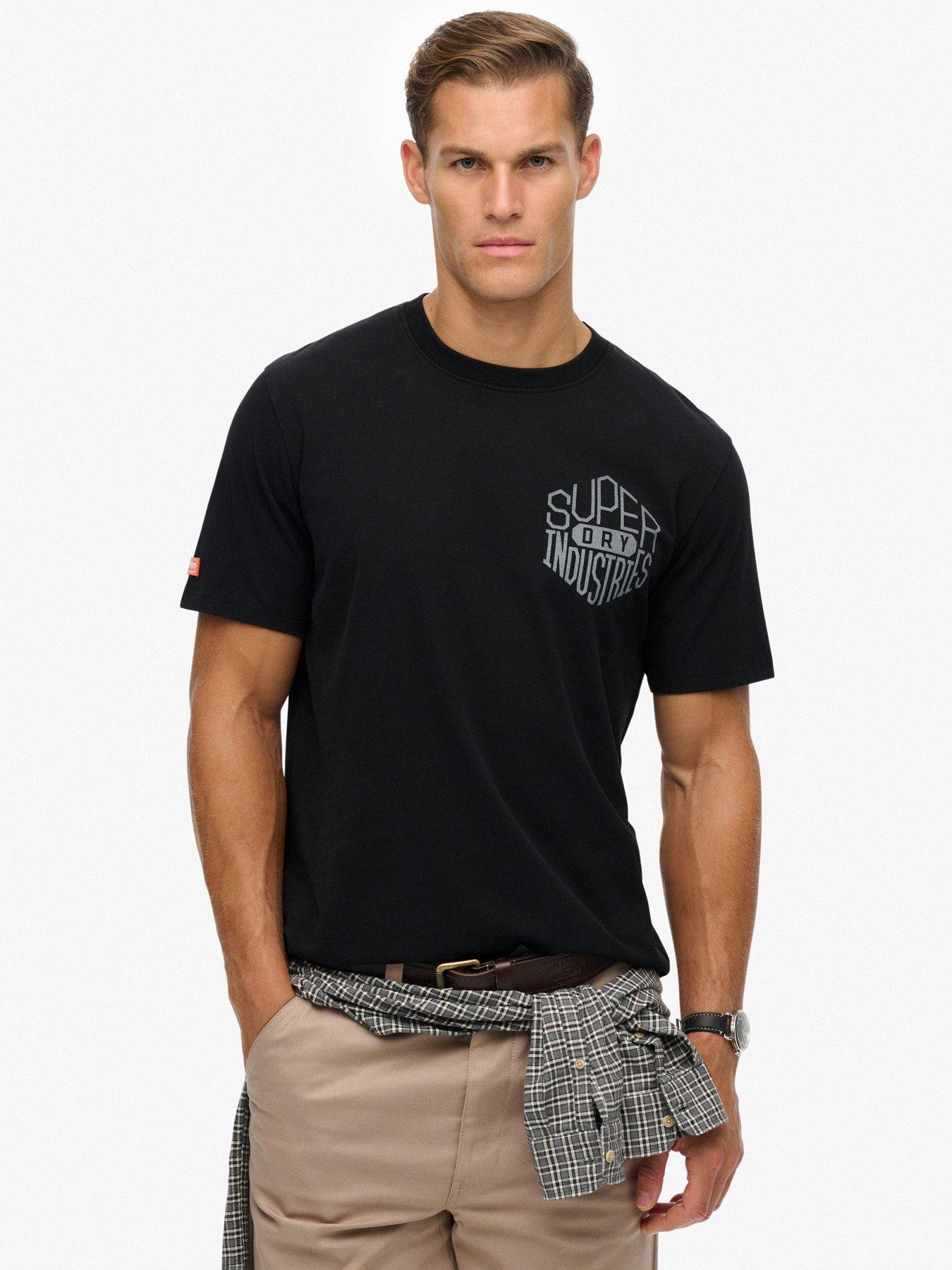 Superdry Work Logo Loose T-shirt - Black