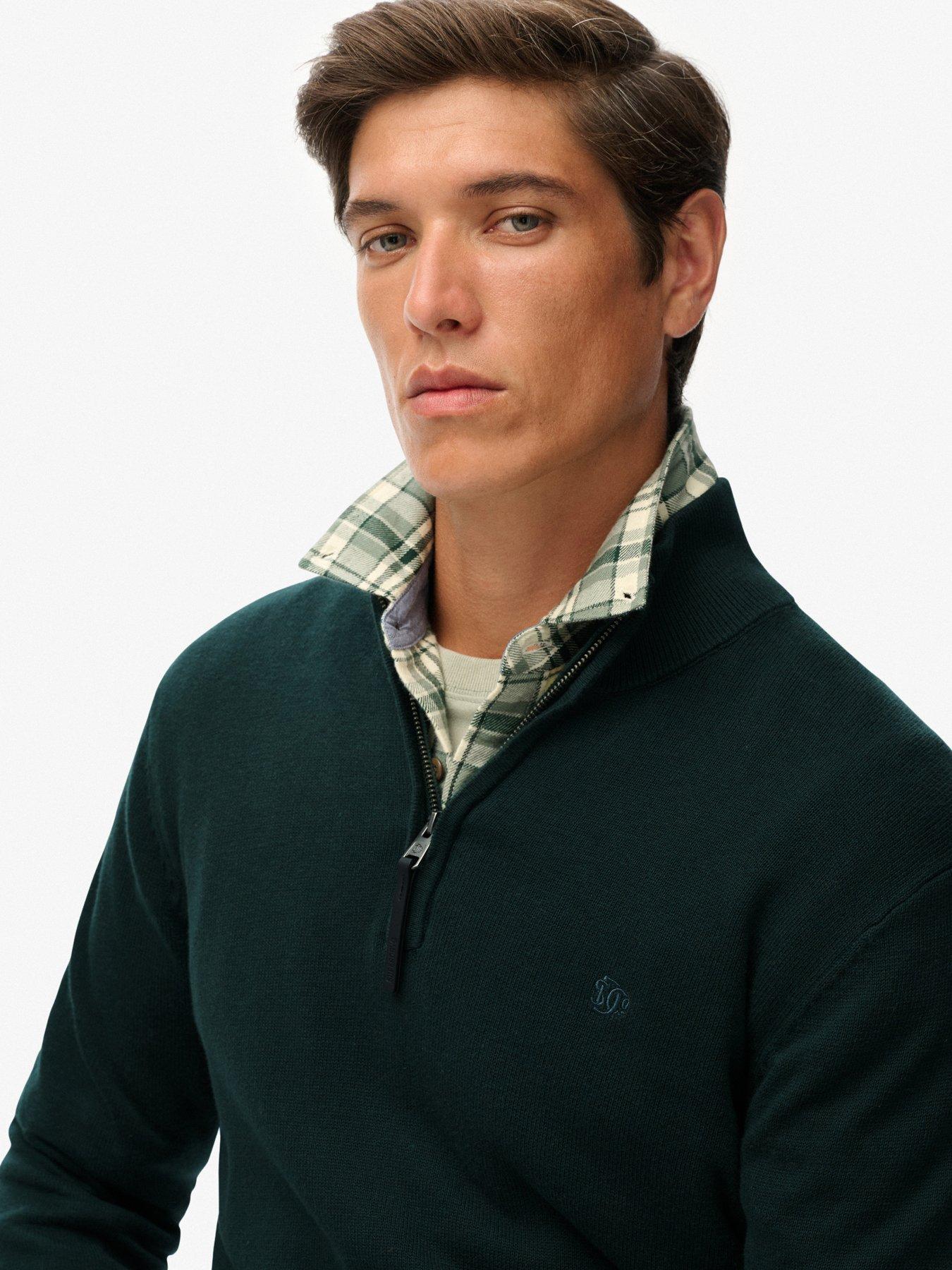 superdry-superdry-essentials-cotton-half-zip-knitted-jumperoutfit