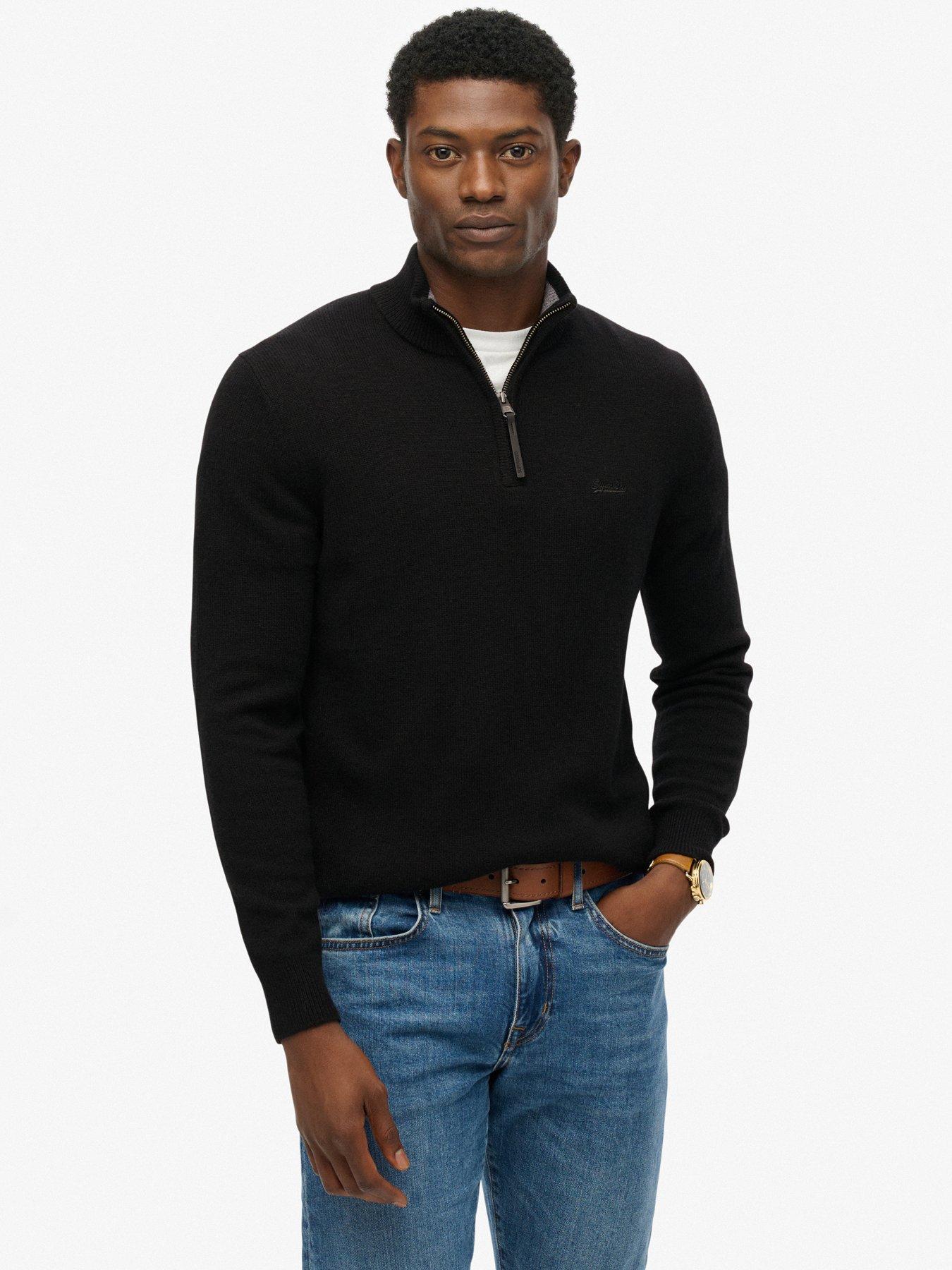 superdry-wool-blend-half-zip-knitted-jumper-black