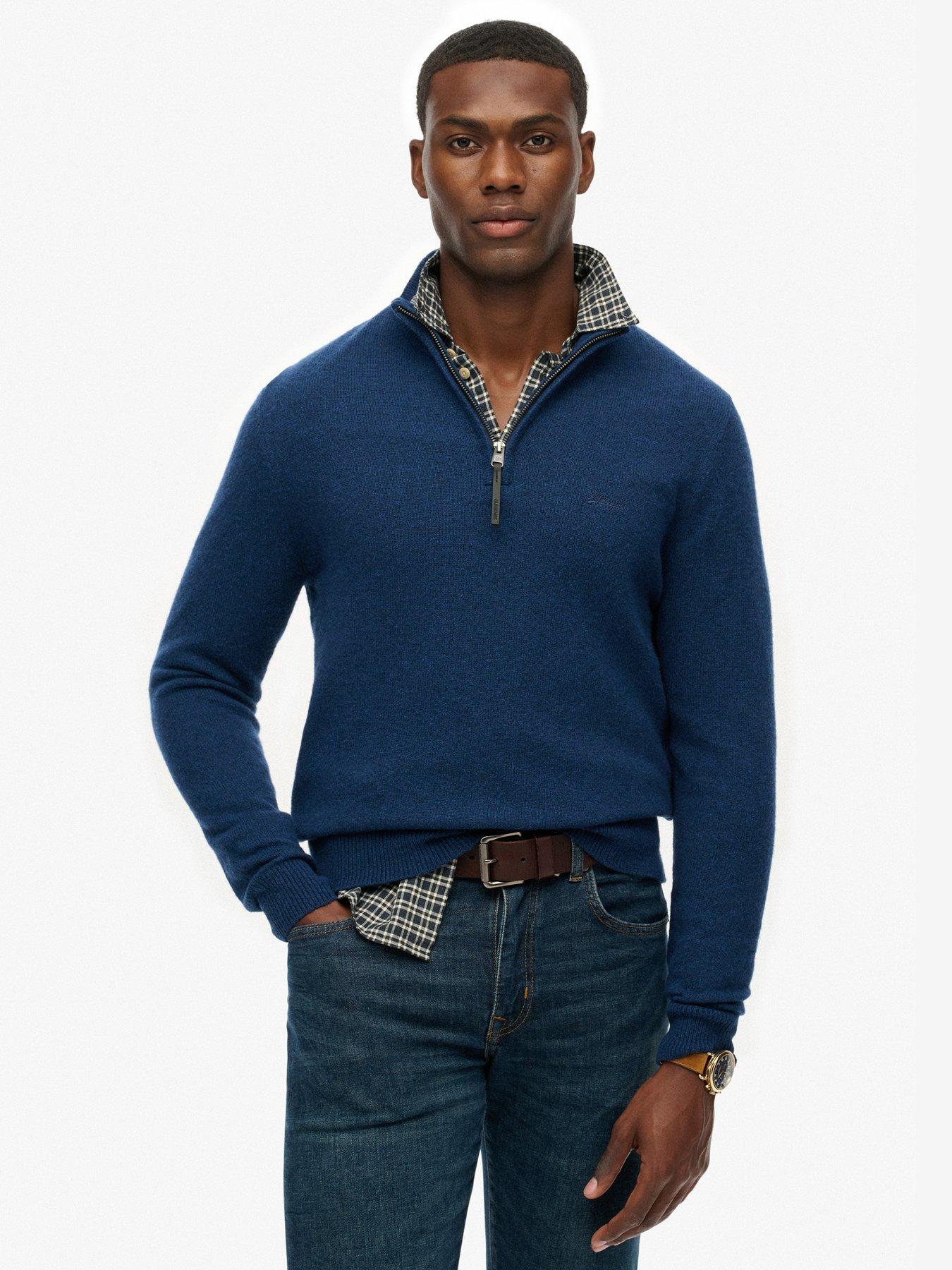 superdry-wool-blend-half-zip-knitted-jumper-navy