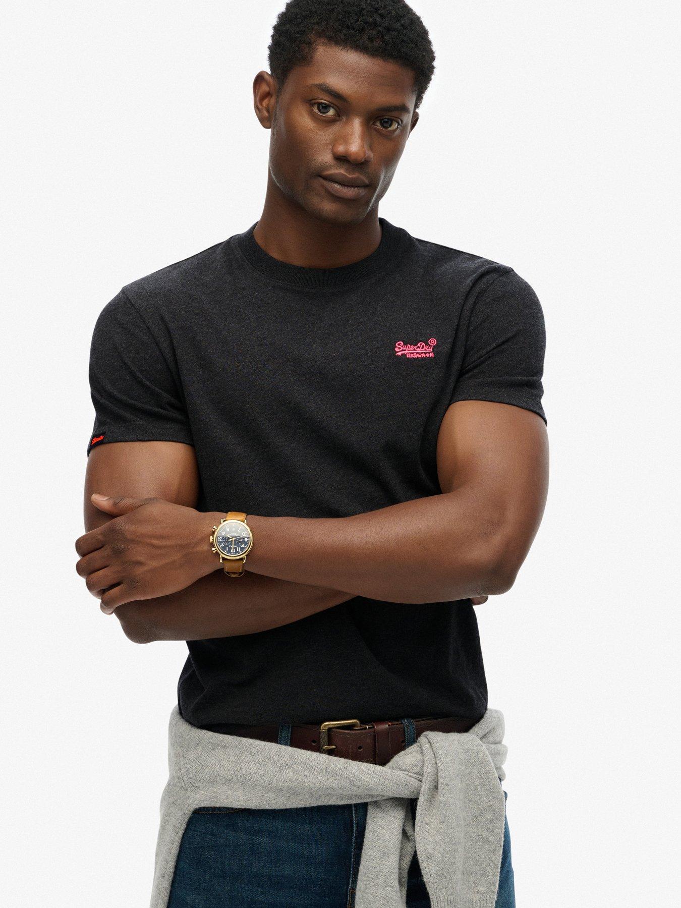 Superdry Essential Logo Embroidered T-shirt - Black