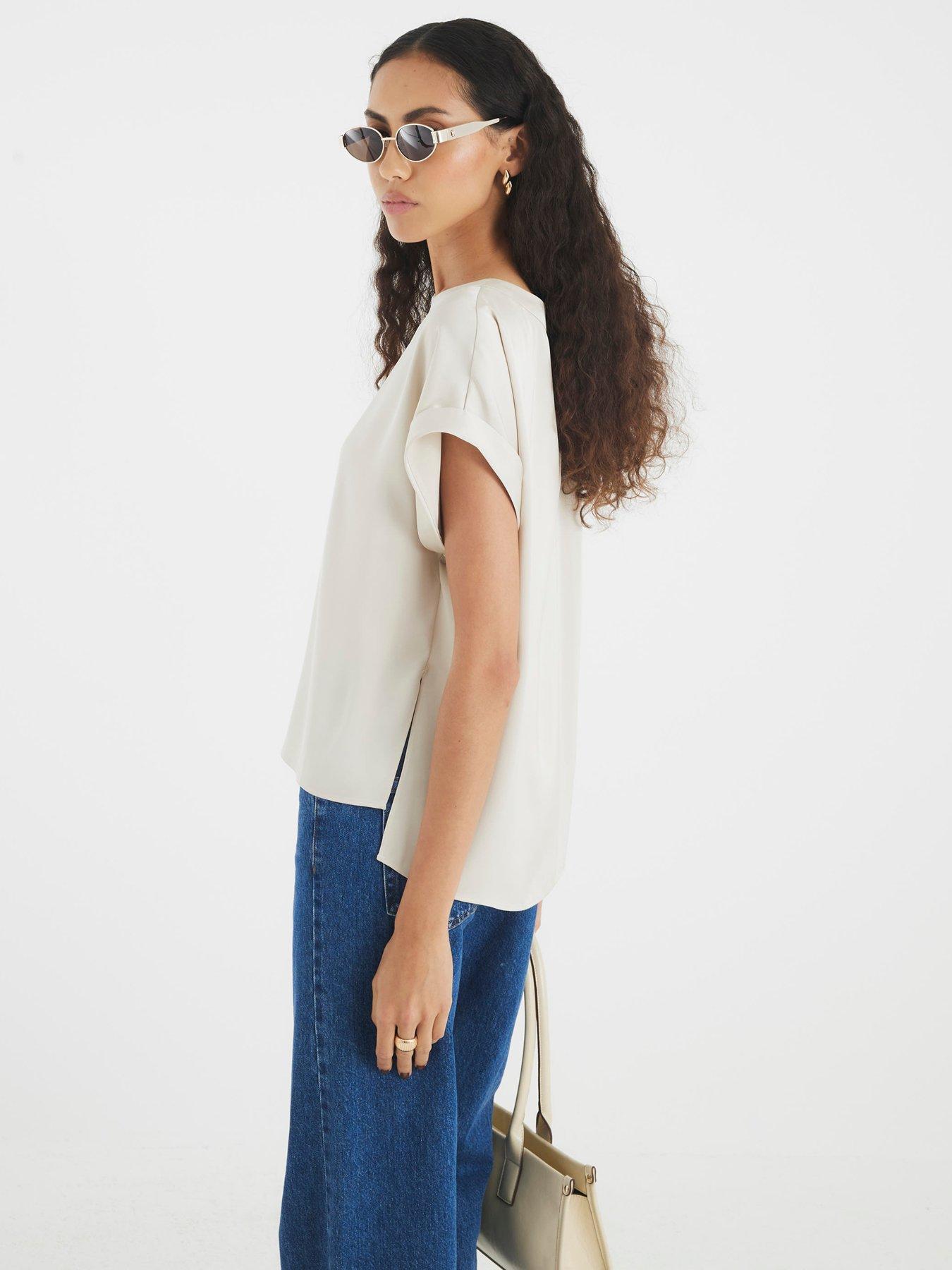 river-island-short-sleeve-satin-turn-back-cuff-t-shirt-creamstillFront