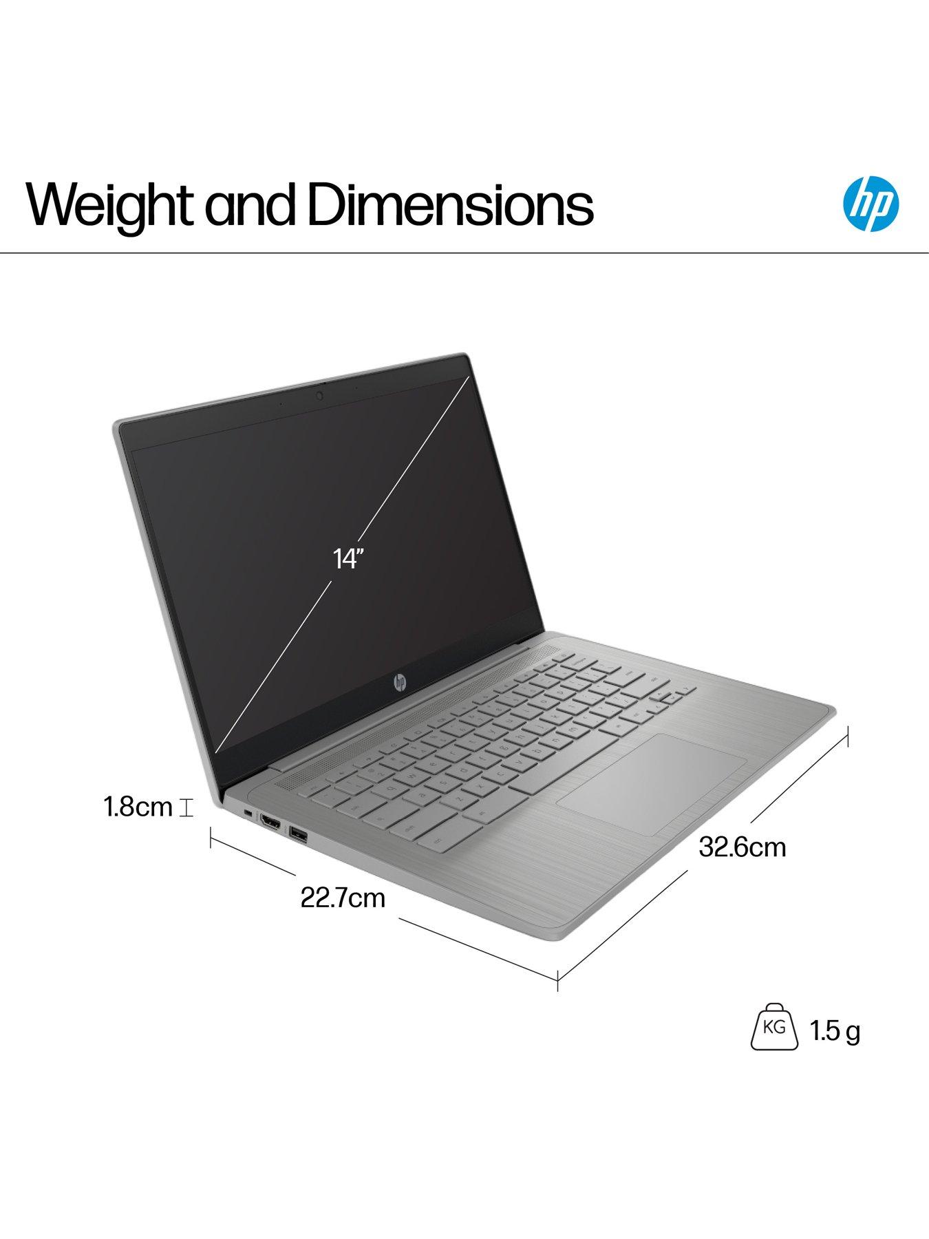 Image 7 of 8 of HP Chromebook 14a-ne1000na - 14 in - Intel&reg; Celeron N4500 - 4GB RAM - 64GB - Grey