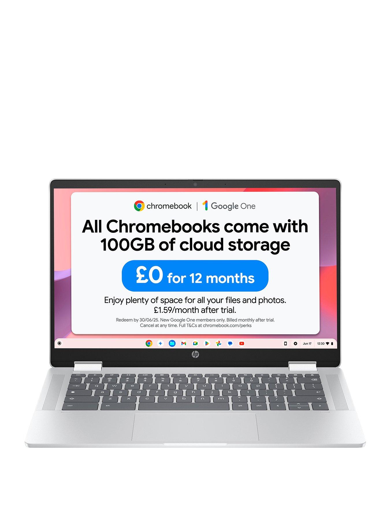 undefined Chromebook x360 14bcd0001na - 14 in  - Intel N200 - 8GB RAM - 128GB  - Silver