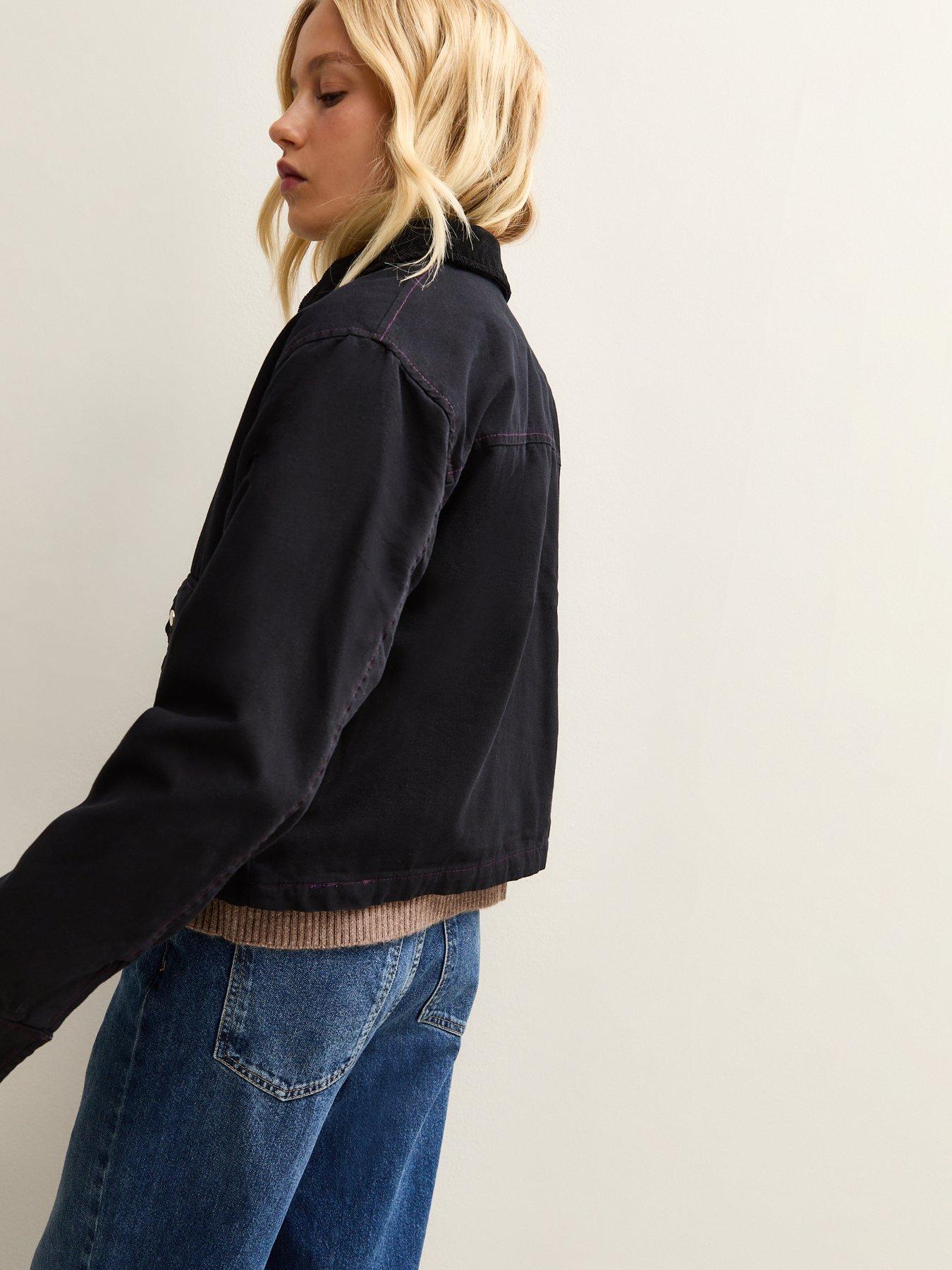 new-look-contrast-collar-cropped-barn-jacket-blackstillFront