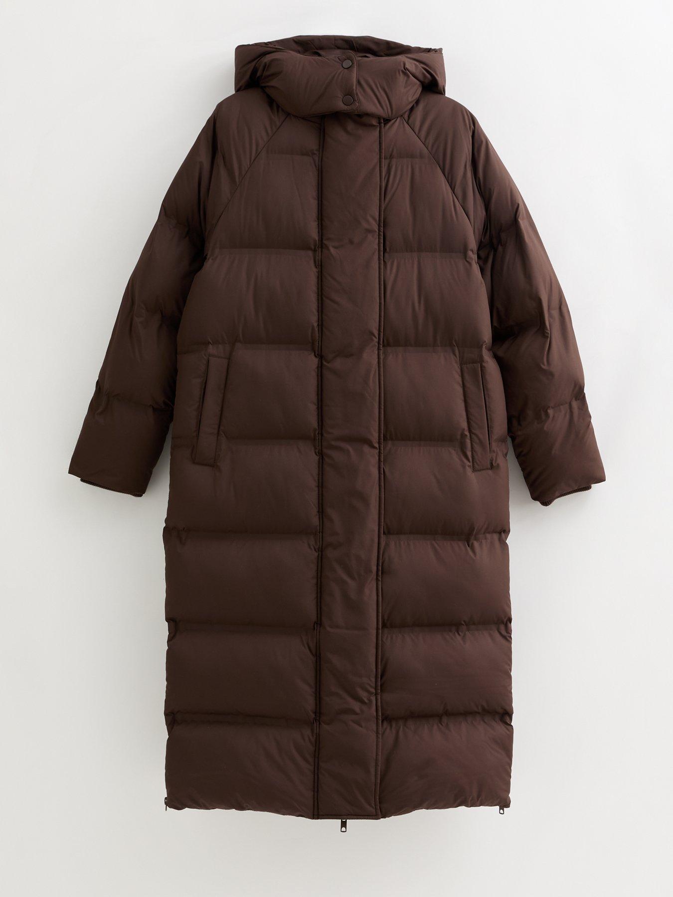 New Look Brown Longline Padded Puffer Coat Very Ireland