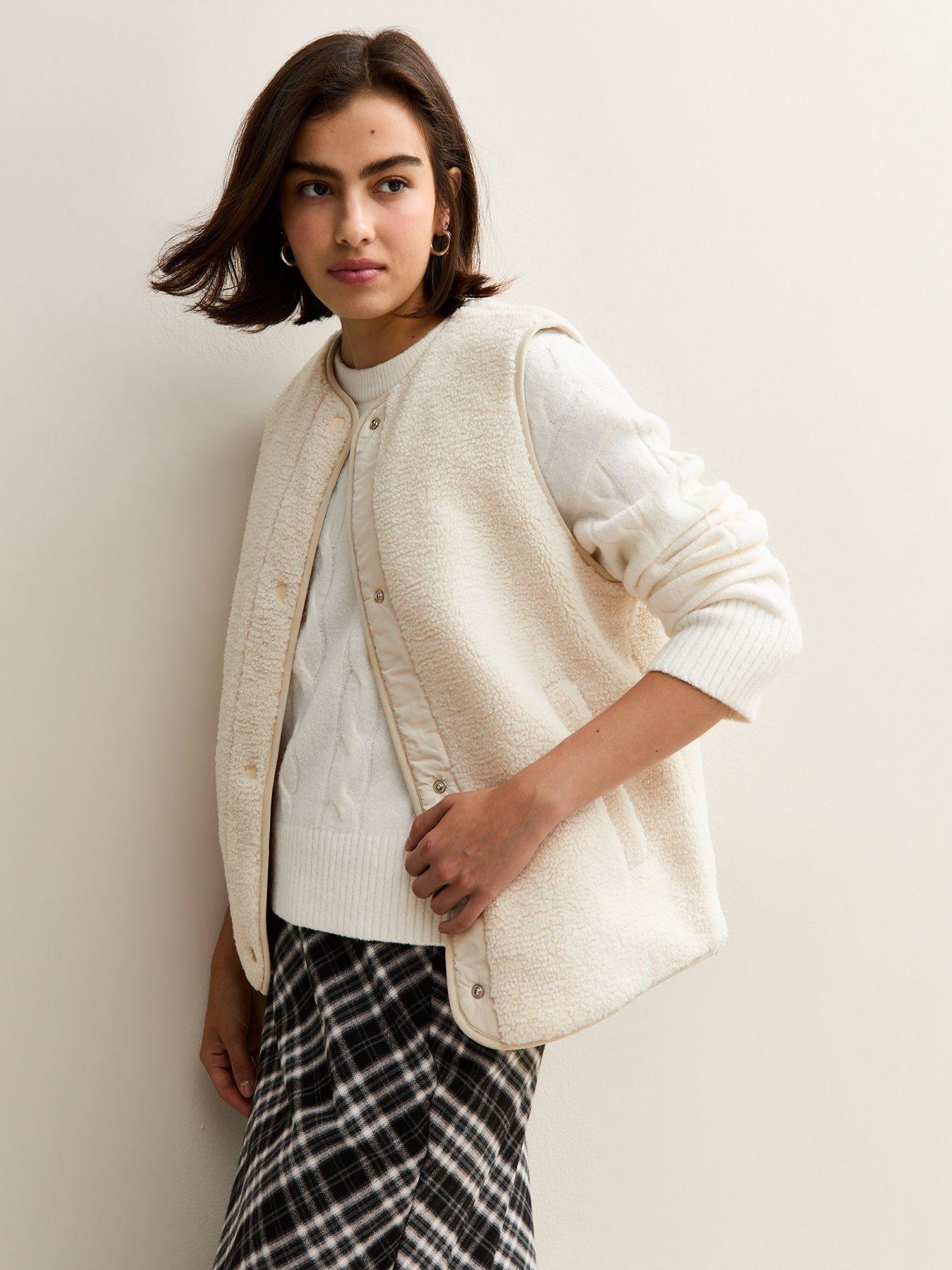 new-look-cream-borg-collarless-giletfront