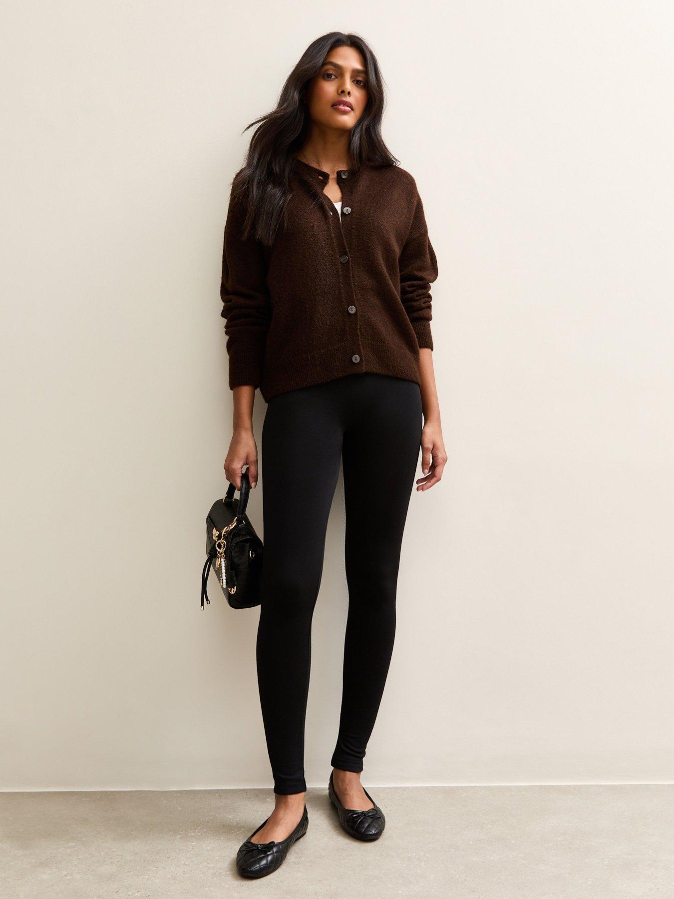 New Look Fleece Lined Leggings - Black