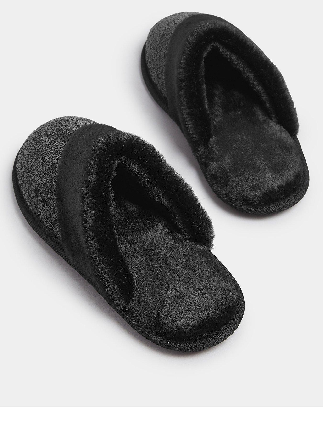 yours-curve-sequin-slipper-blackback