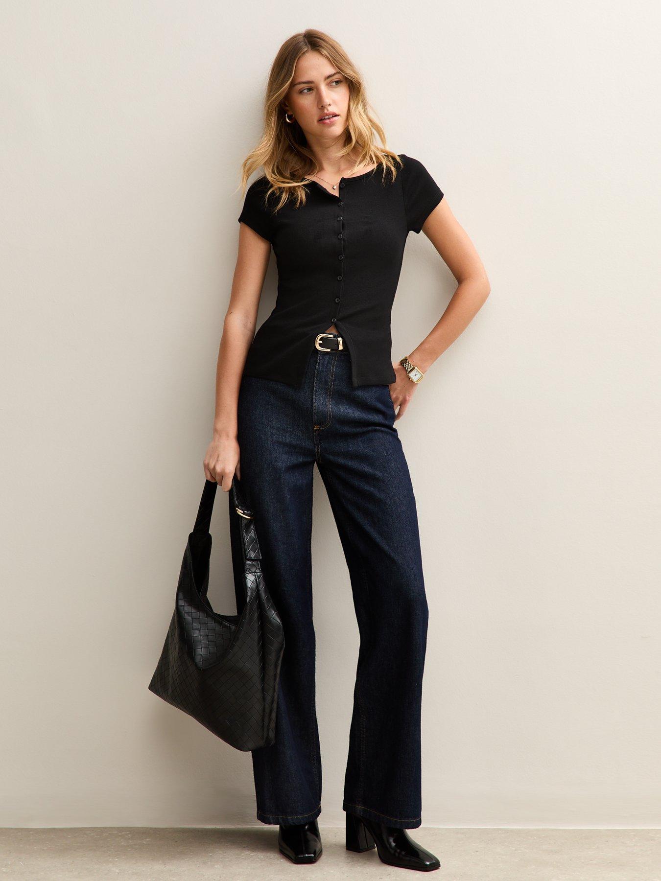 new-look-ribbed-button-up-baby-t-shirt-blackoutfit