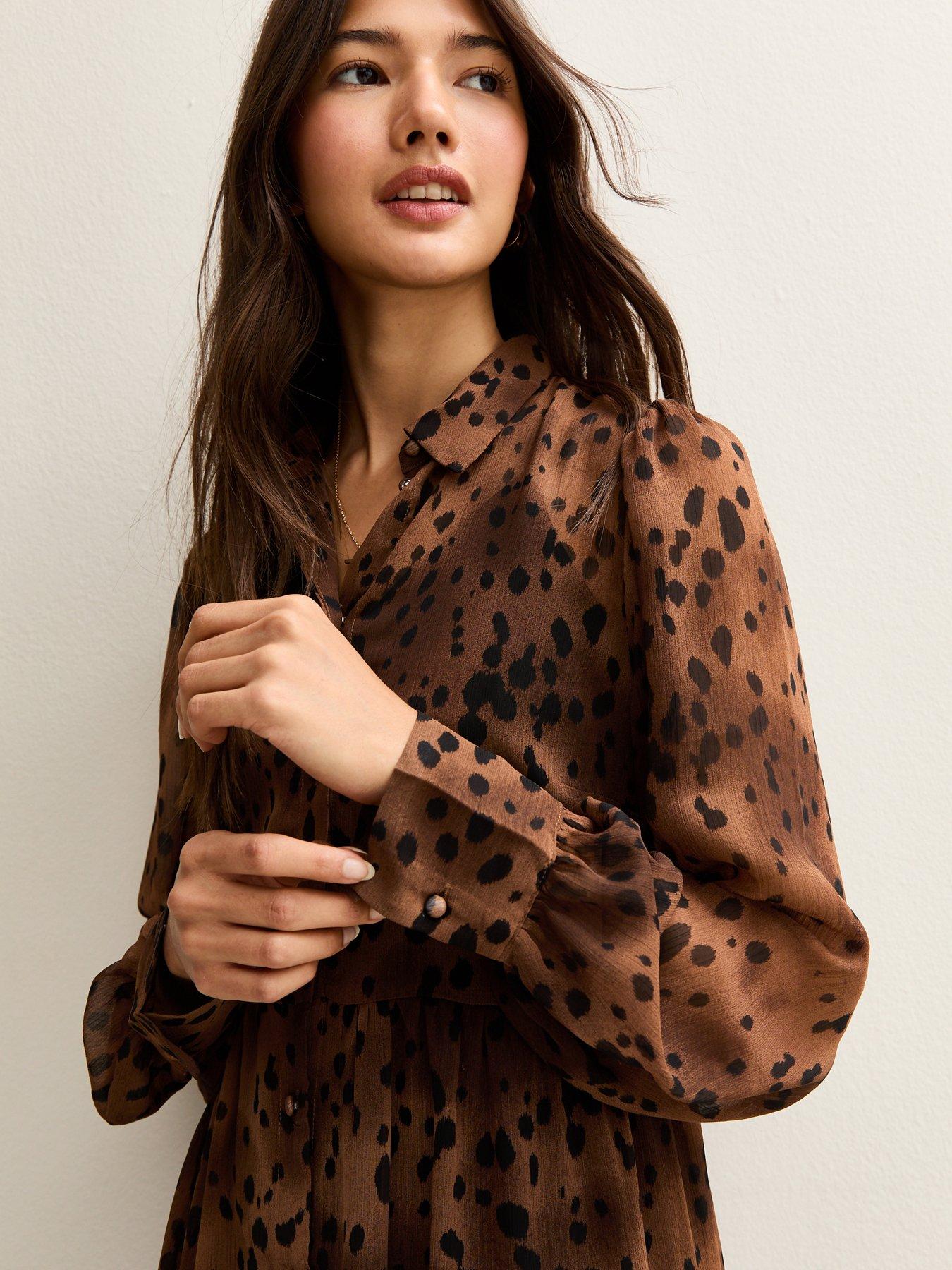 new-look-leopard-print-tiered-chiffon-mini-dress-browndetail