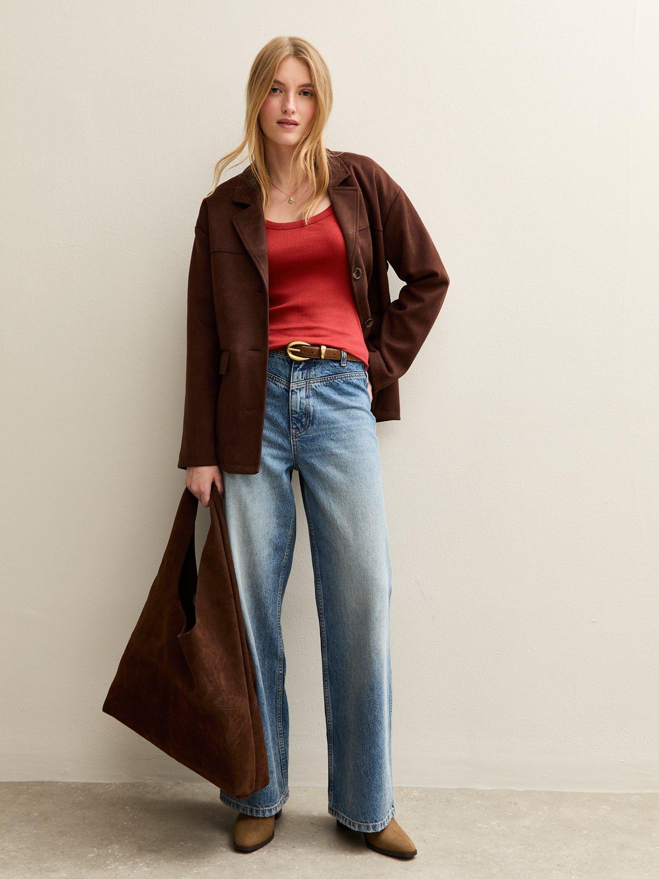 new-look-red-scoop-neck-long-sleeve-ribbed-topback